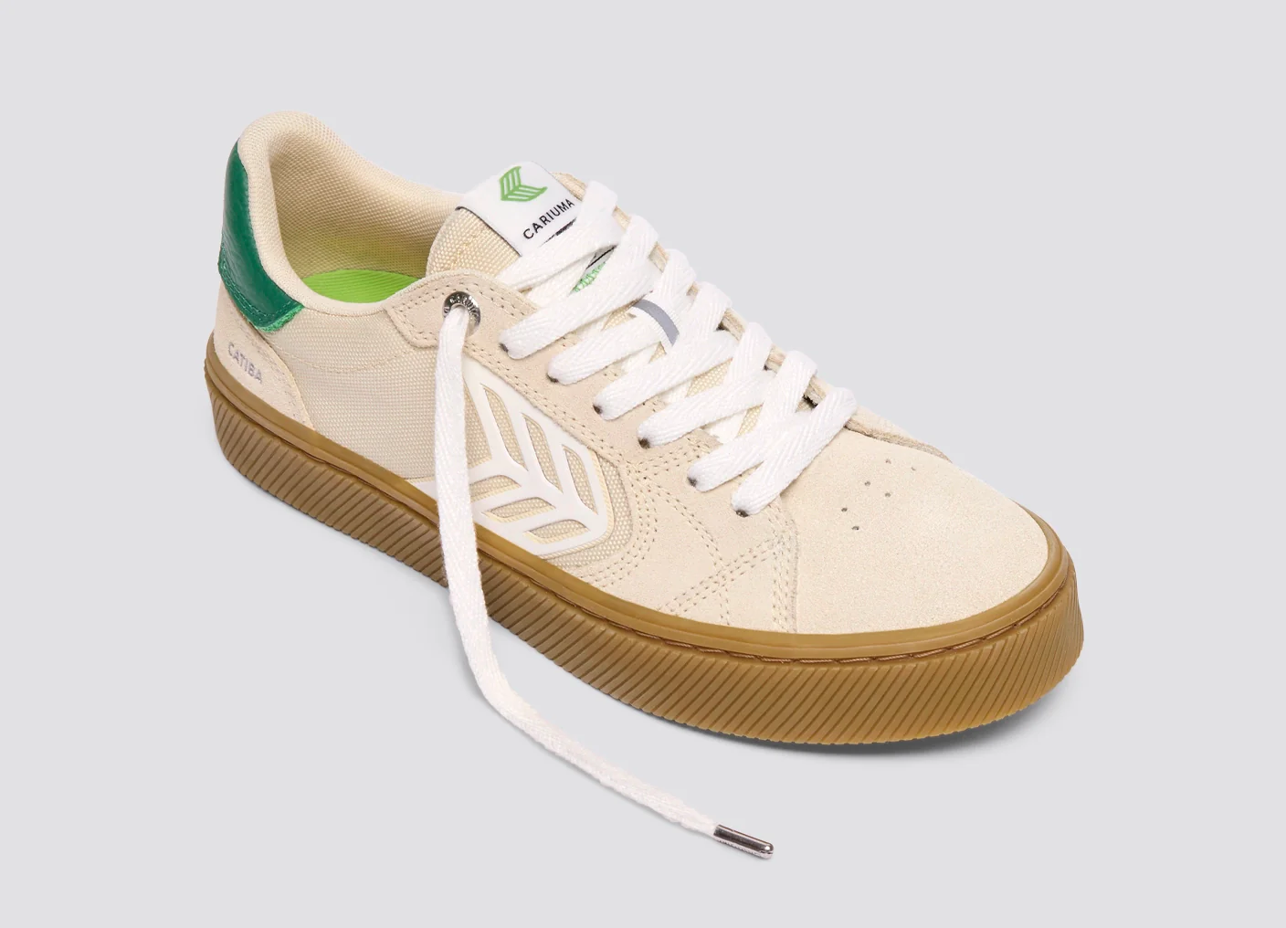 CATIBA PRO 2.0 Plaza Taupe Suede and Cordura Ivory Logo Sneaker - Image 4