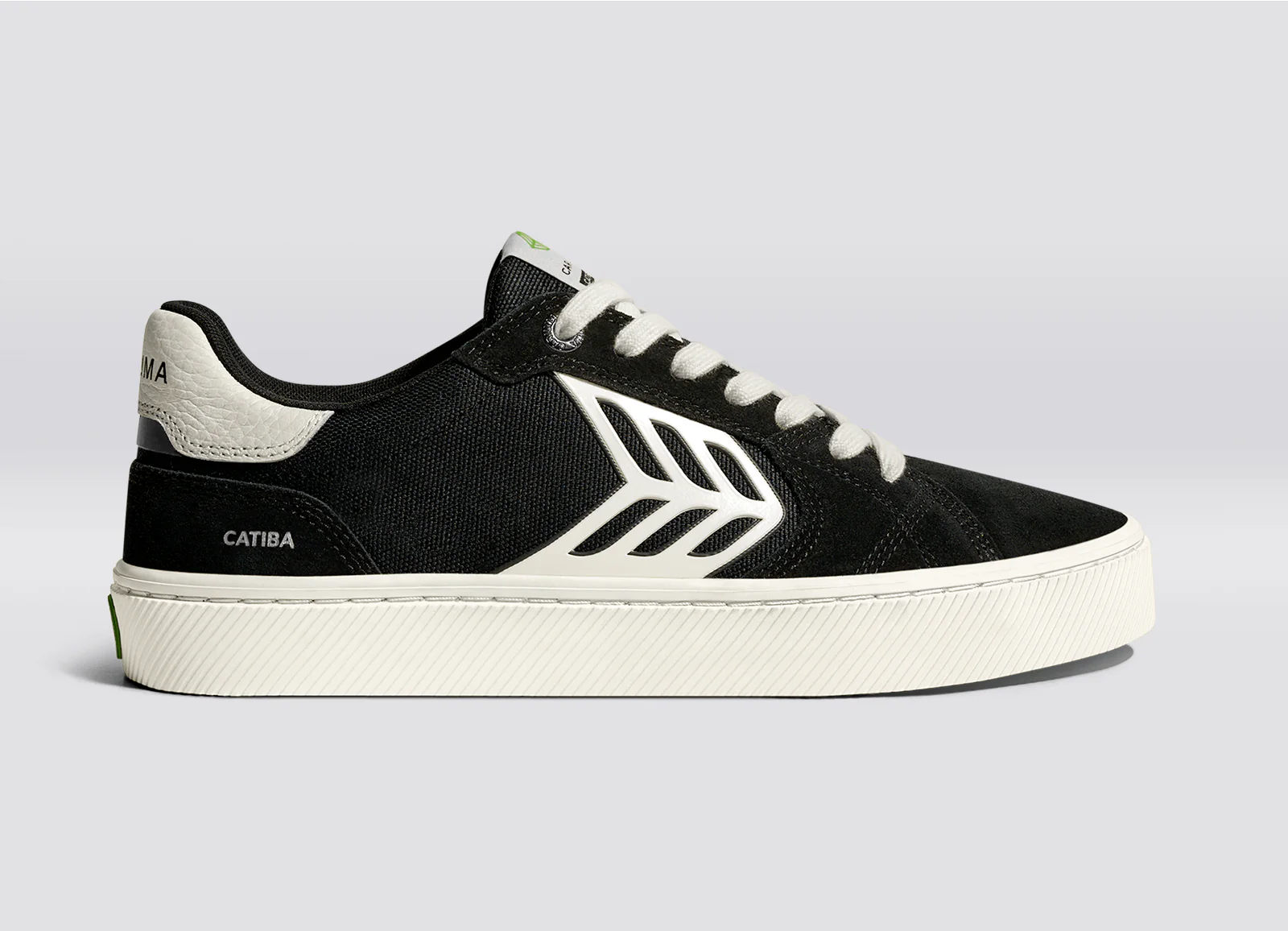 CATIBA PRO 2.0 Black Suede and Cordura Ivory Logo Sneaker - Image 3