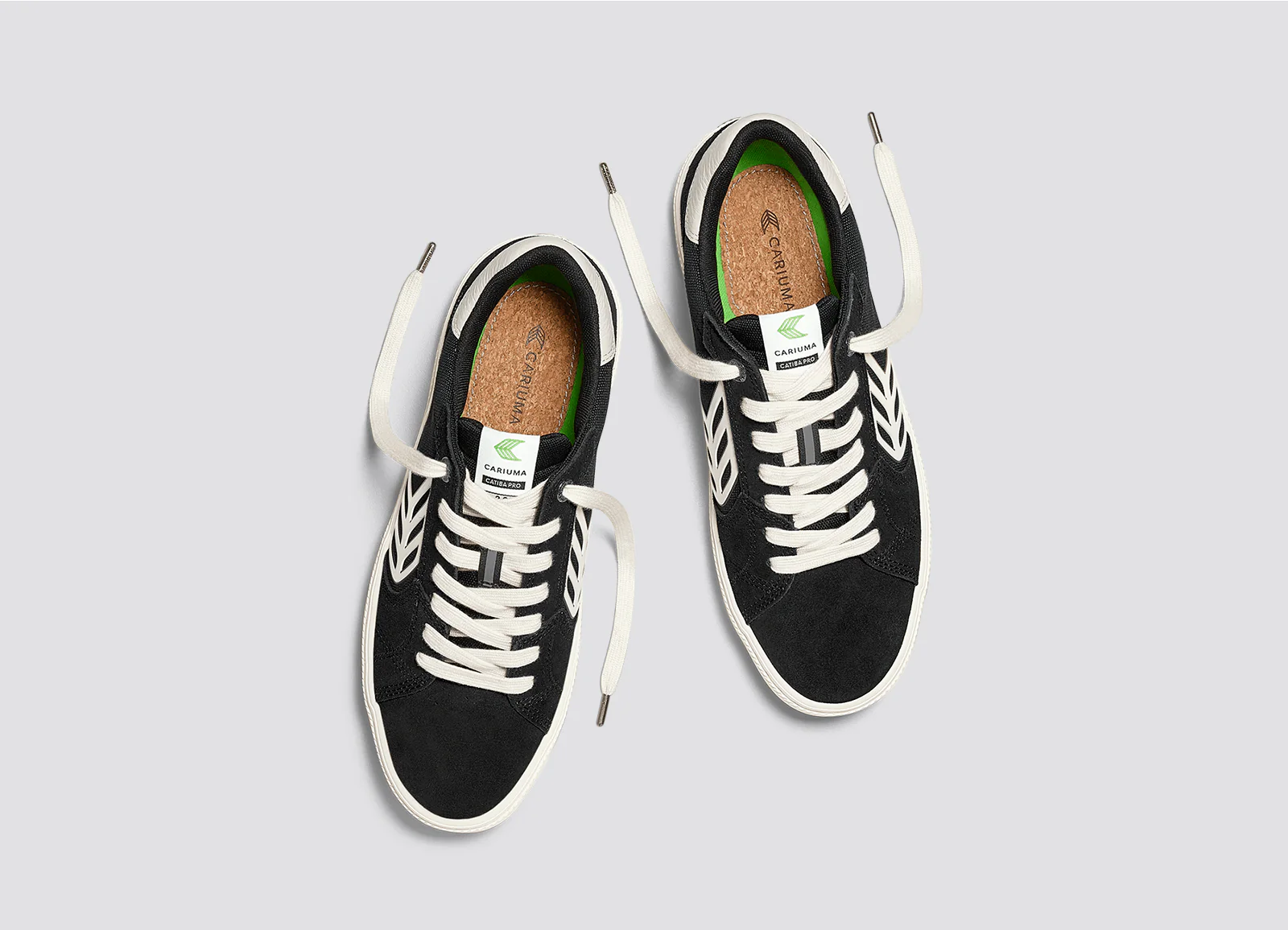 CATIBA PRO 2.0 Black Suede and Cordura Ivory Logo Sneaker - Image 7