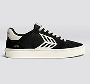 CATIBA PRO 2.0 Black Suede and Cordura Ivory Logo Sneaker - Image 9