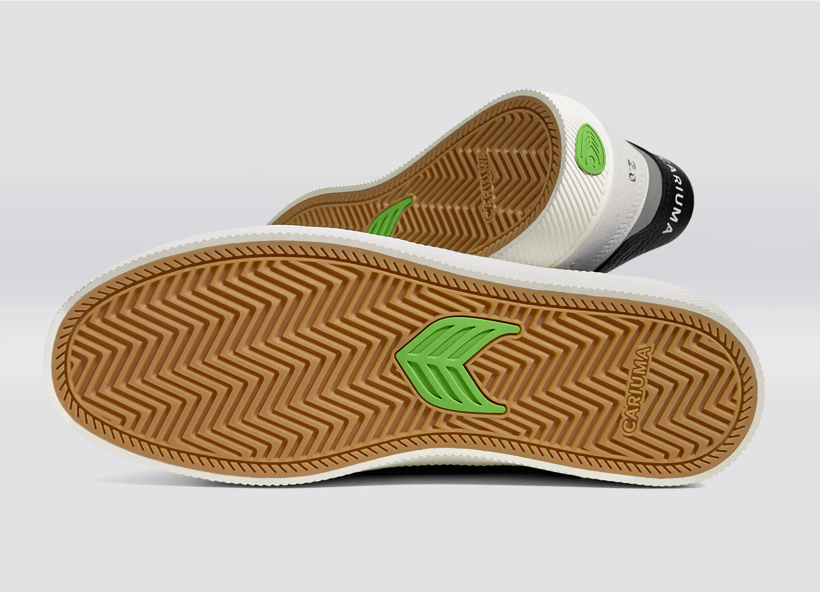 CATIBA PRO 2.0 Smoke White Suede Off-White Cordura Black Logo Sneaker - Image 5