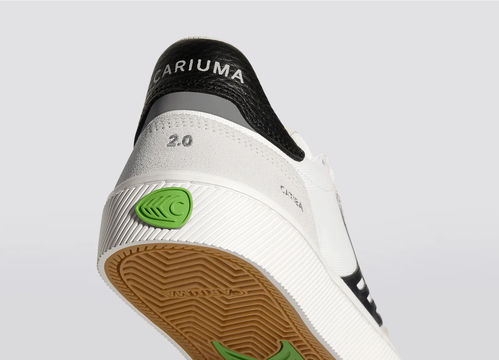 CATIBA PRO 2.0 Smoke White Suede Off-White Cordura Black Logo Sneaker - Image 6