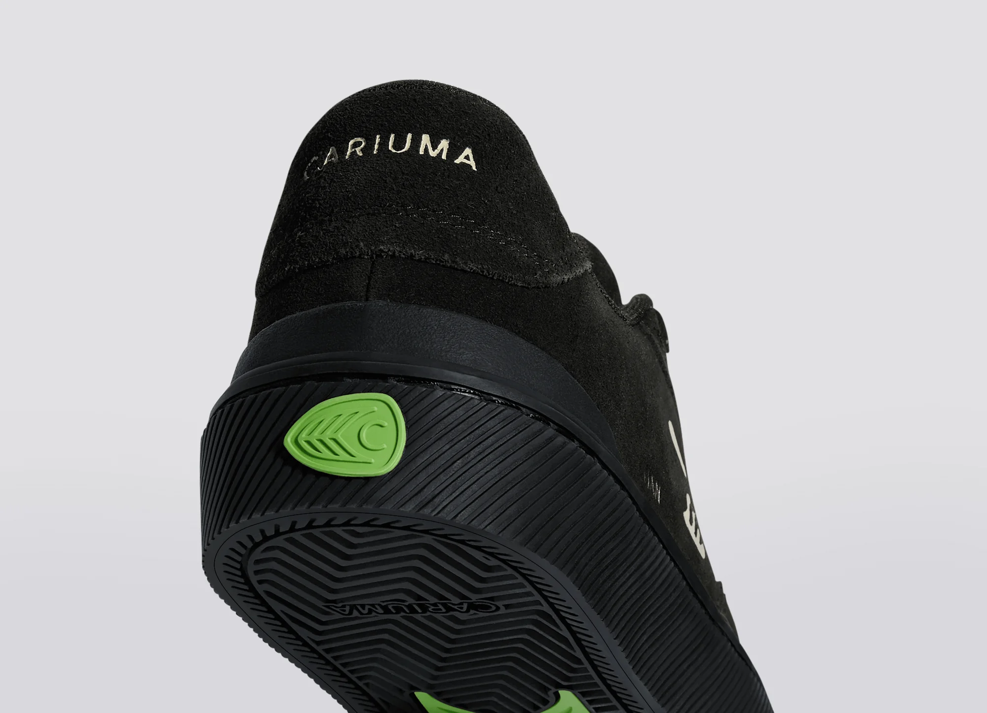LUAN PRO All Black Suede Ivory Logo Sneaker - Image 6