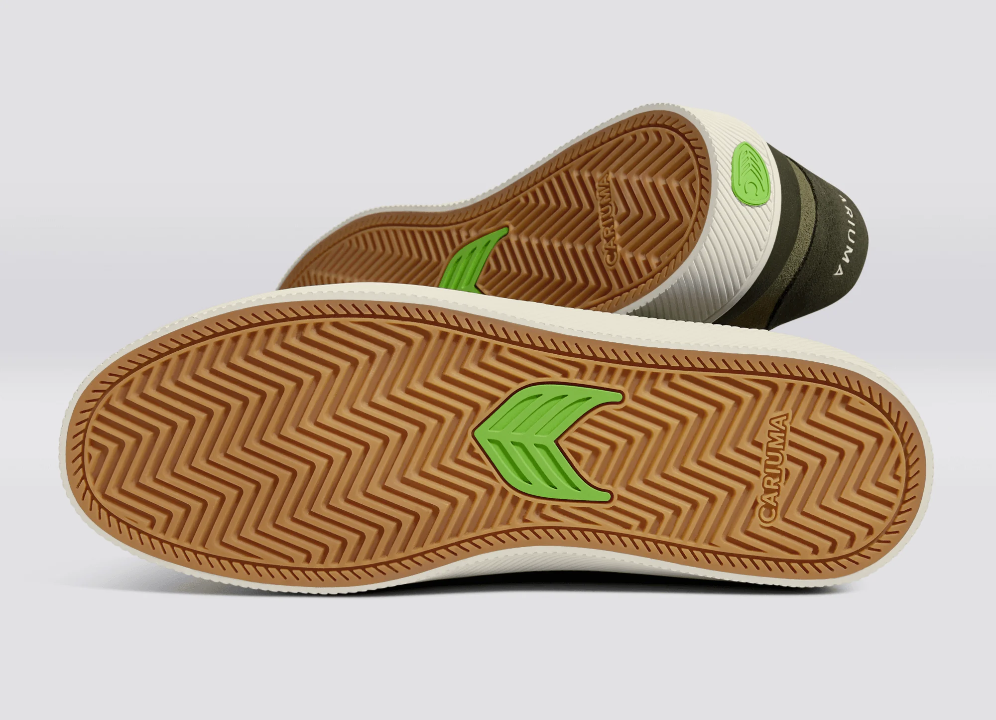 LUAN PRO Olive Green Suede Ivory Logo Burnt Olive Sneaker - Image 5