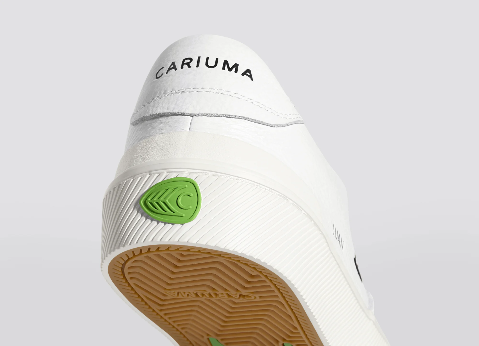 LUAN PRO White Premium Leather Black Logo Sneaker - Image 6