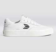 LUAN PRO White Premium Leather Black Logo Sneaker - Image 9