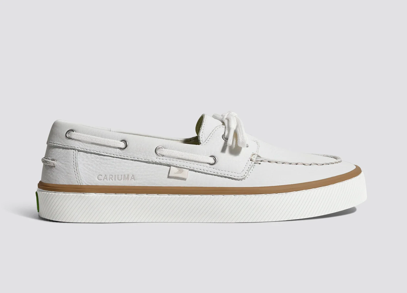 Mare Boat Shoe White Premium Leather - Image 3