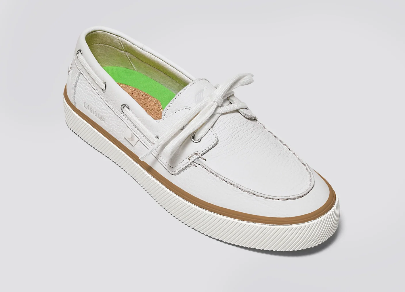 Mare Boat Shoe White Premium Leather - Image 4