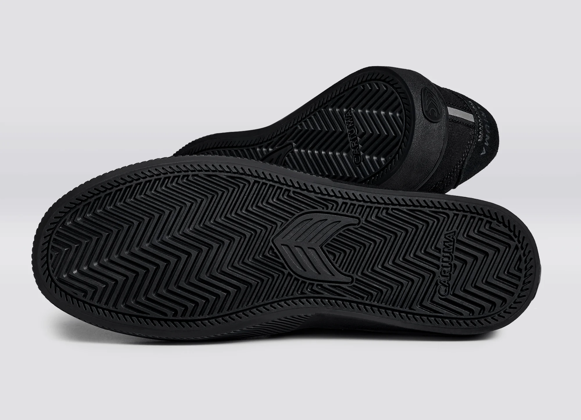 NAIOCA PRO All Black Suede and Canvas Ash Grey Logo Sneaker - Image 5
