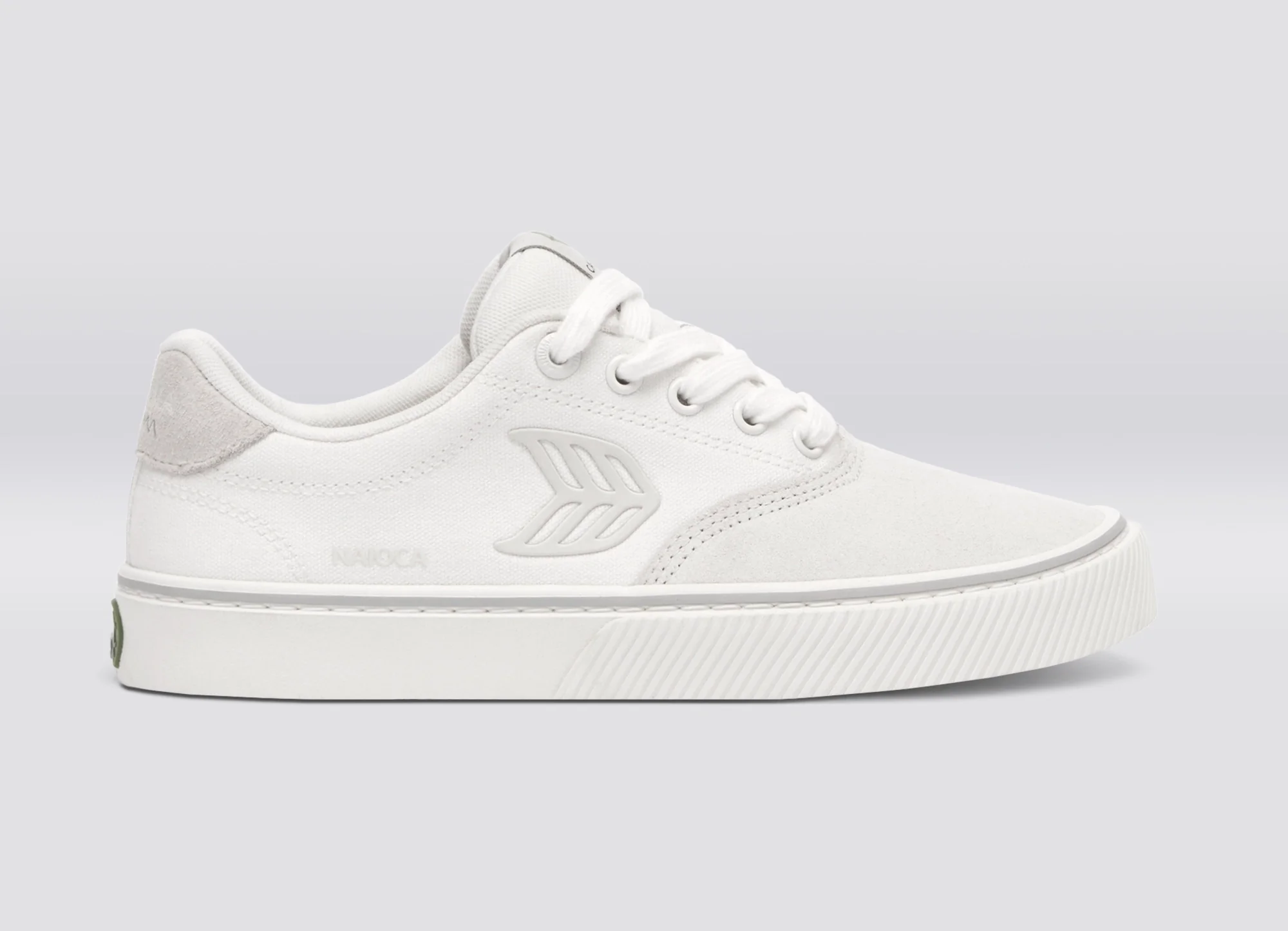 NAIOCA PRO Black Suede and Canvas Ivory Logo Sneaker - Image 3
