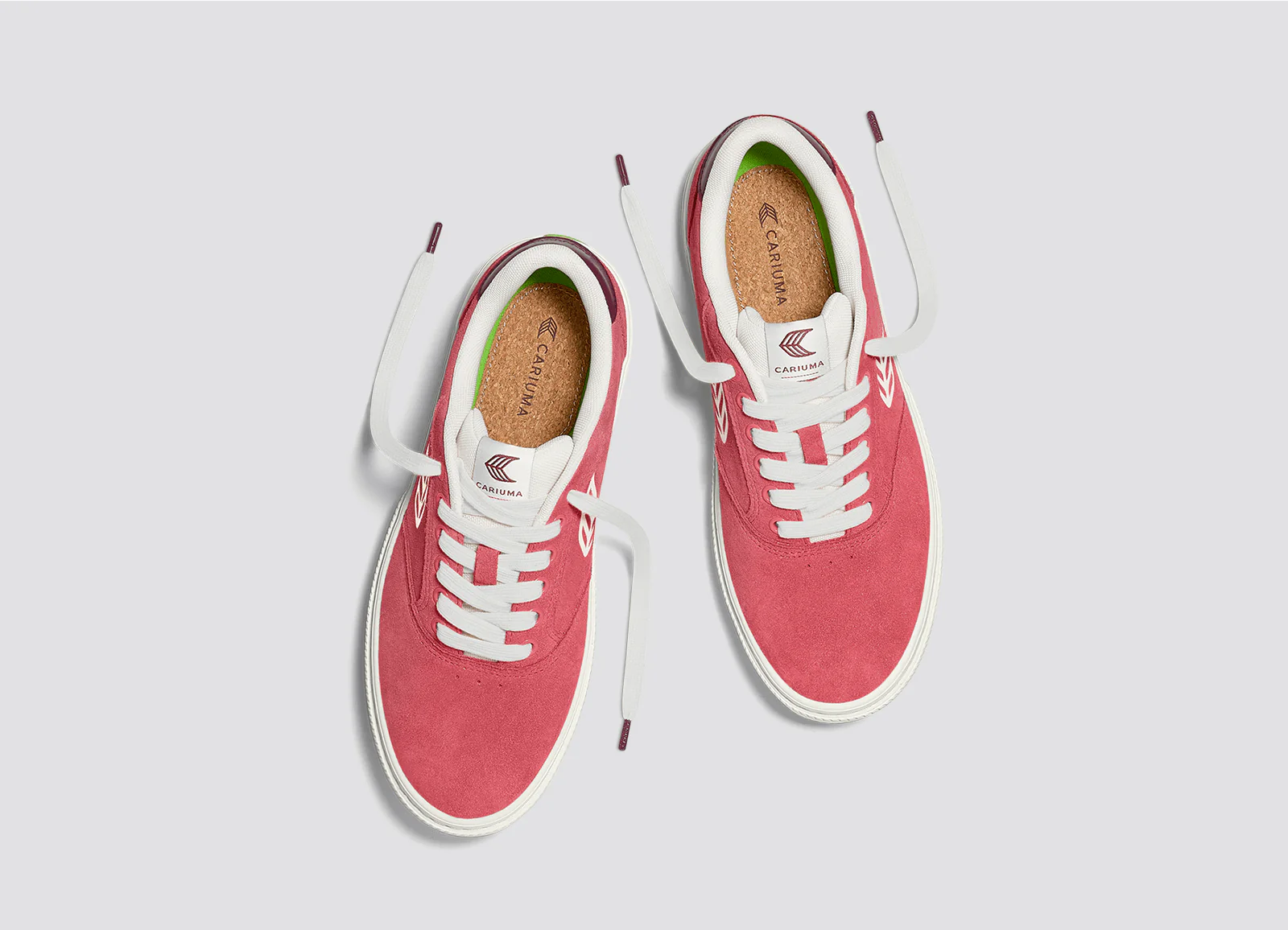 NAIOCA Watermelon Suede Ivory Logo Ruby Wine Sneaker - Image 7