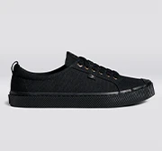 OCA Low All Black Canvas Sneaker - Image 11