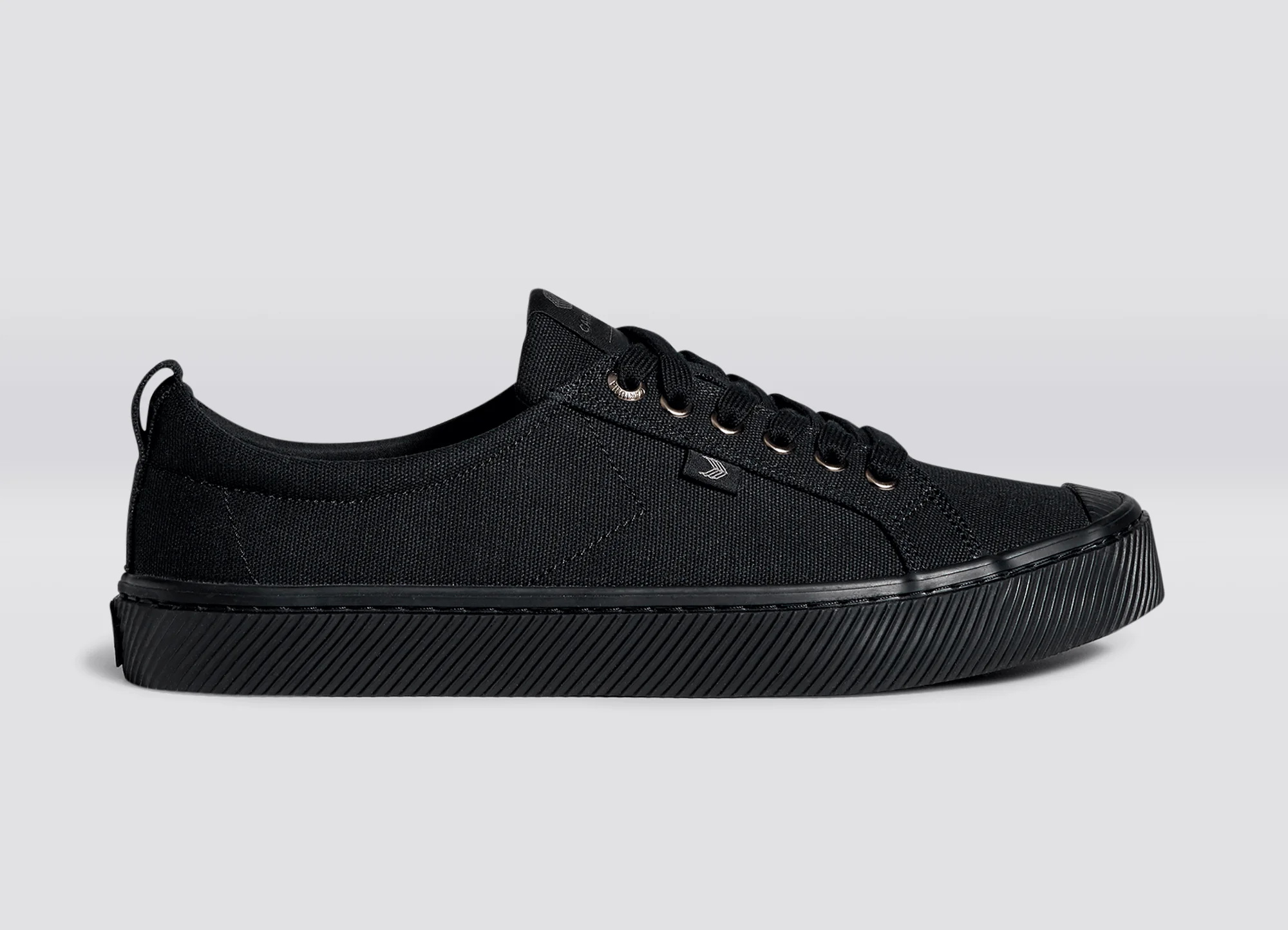 OCA Low All Black Canvas Sneaker - Image 3