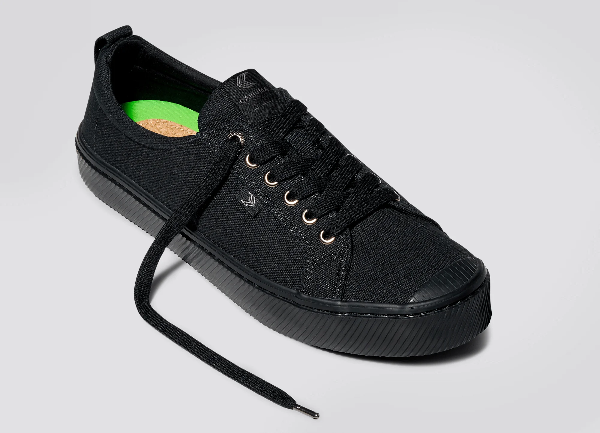 OCA Low All Black Canvas Sneaker - Image 5