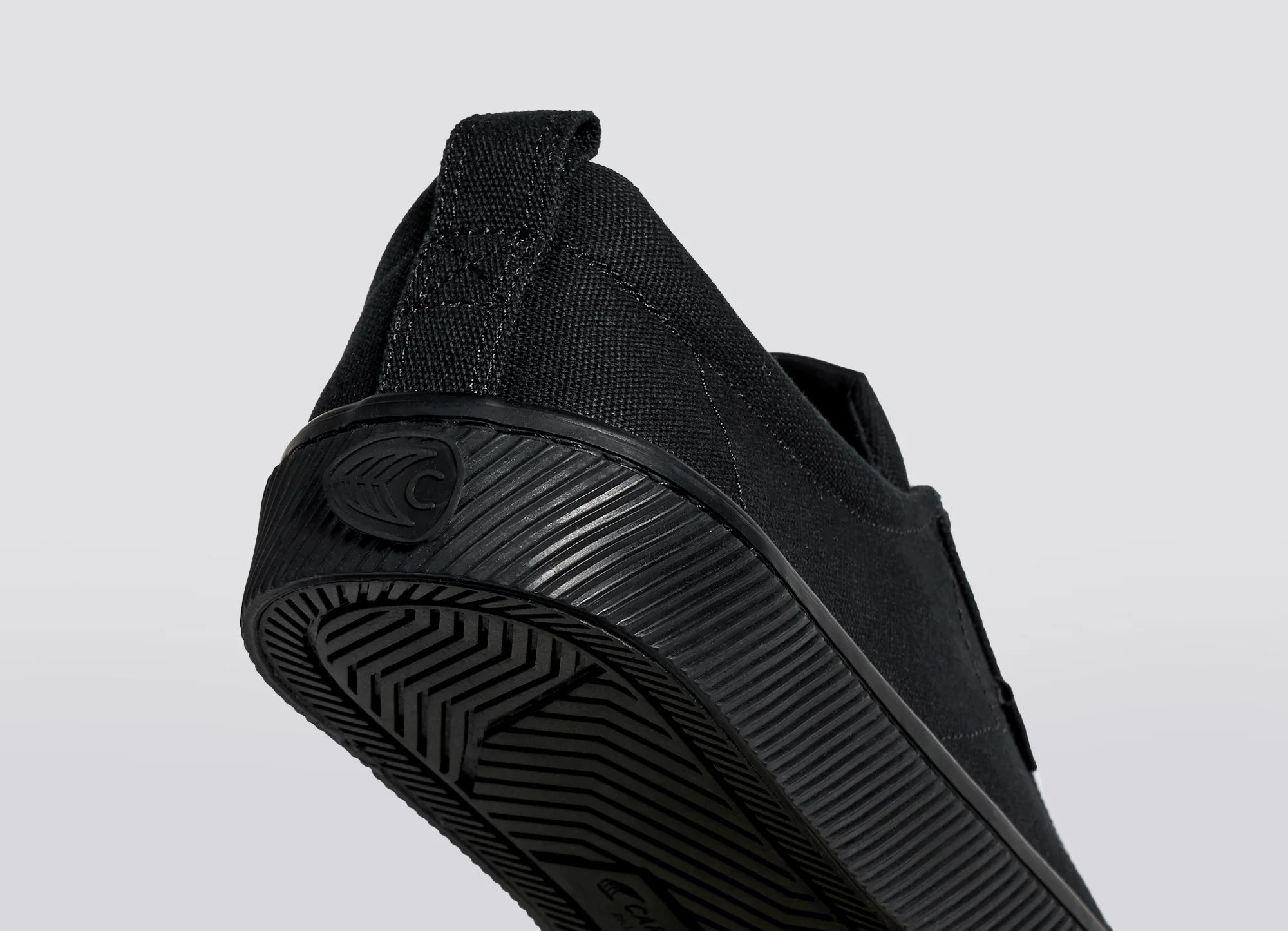 OCA Low All Black Canvas Sneaker - Image 8
