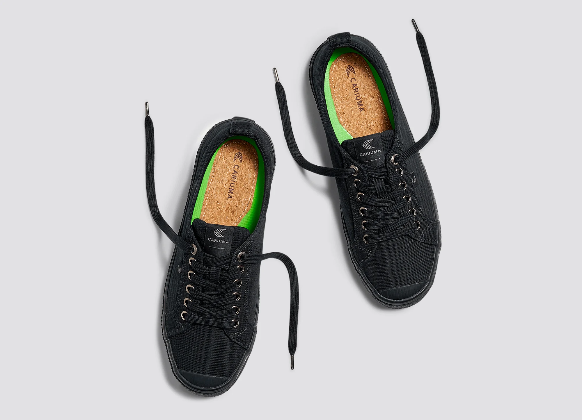 OCA Low All Black Canvas Sneaker - Image 9