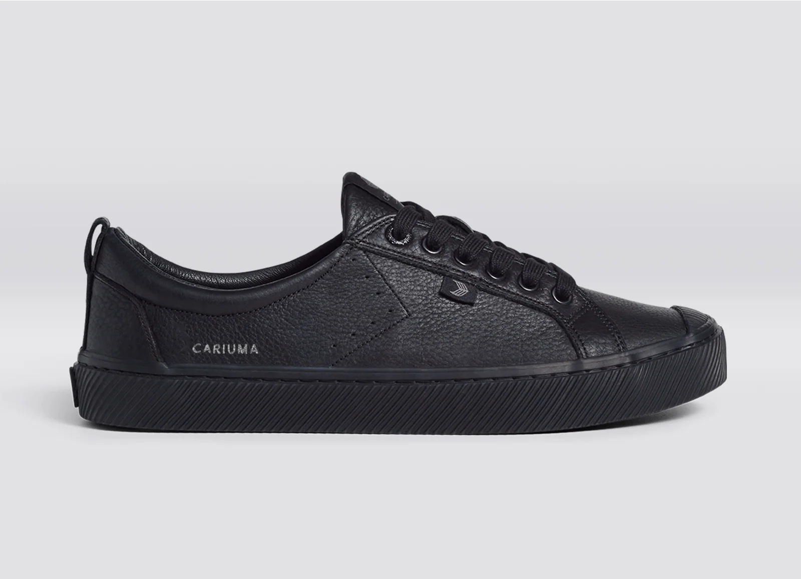 OCA Low All Black Premium Leather Sneaker - Image 3
