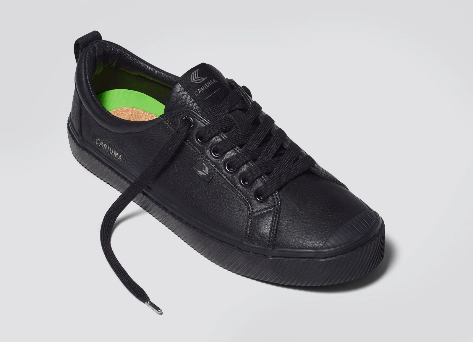 OCA Low All Black Premium Leather Sneaker - Image 4