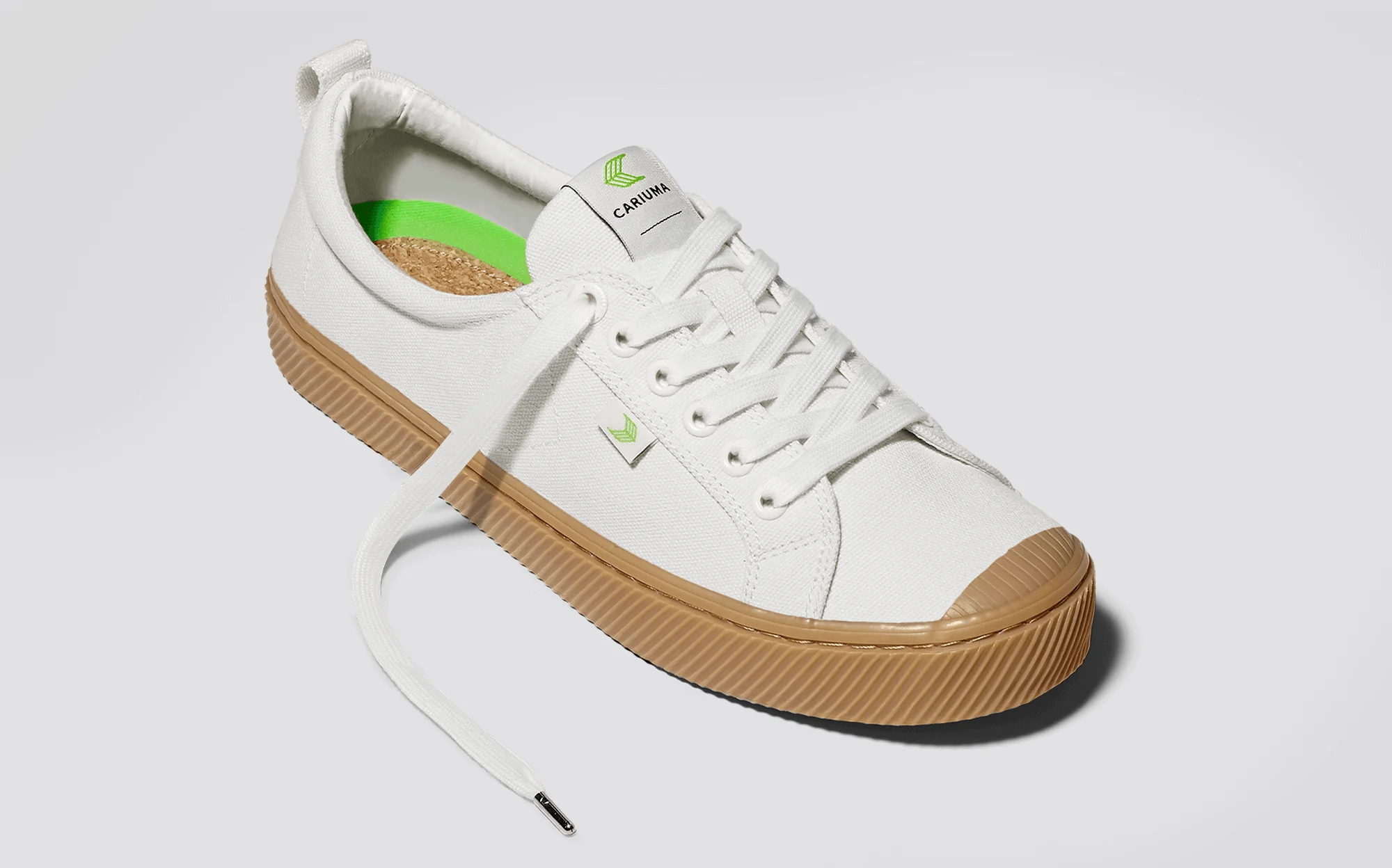 OCA Low Gum Off-White Canvas Sneaker - Image 11