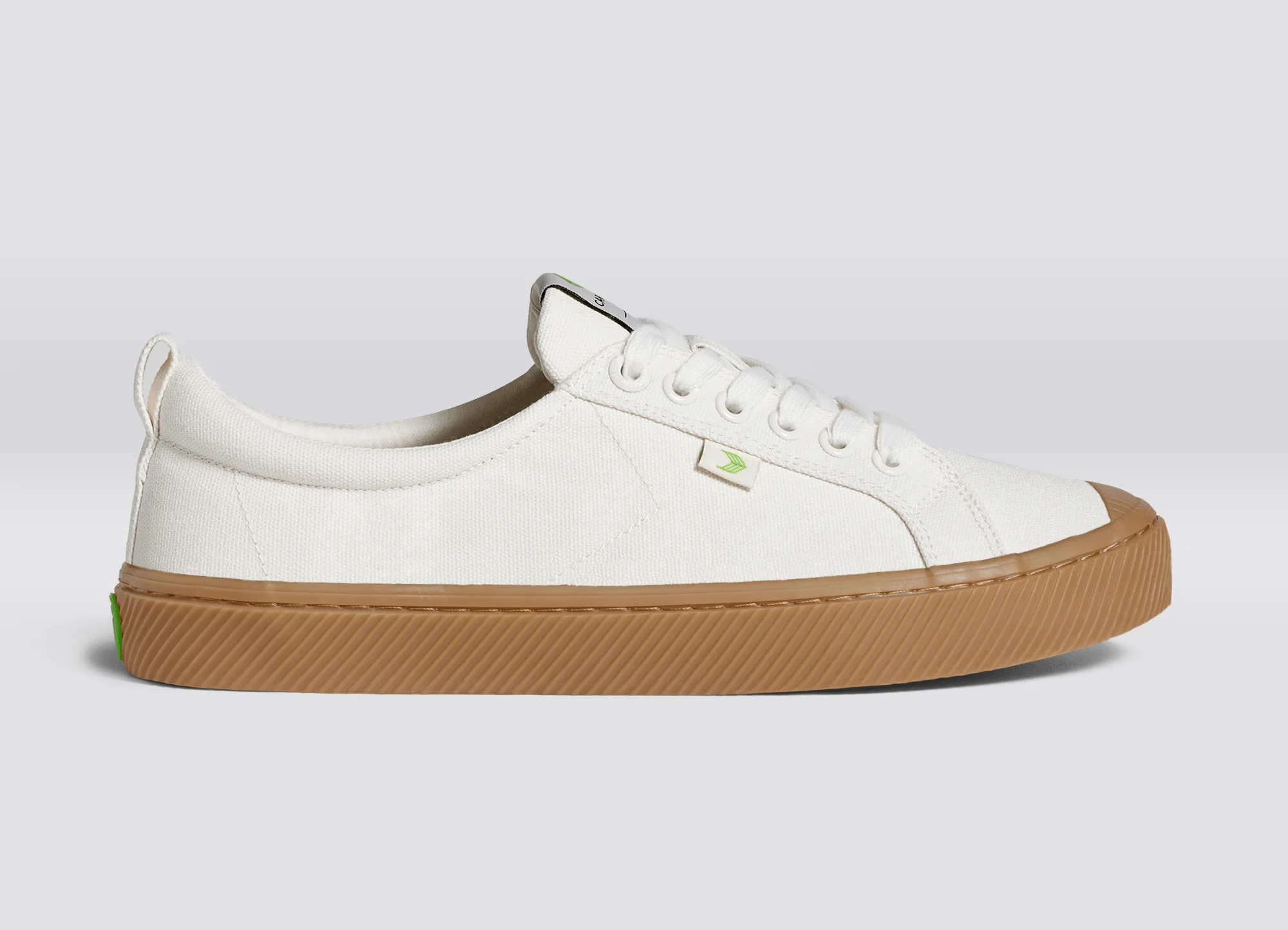 OCA Low Gum Off-White Canvas Sneaker - Image 3