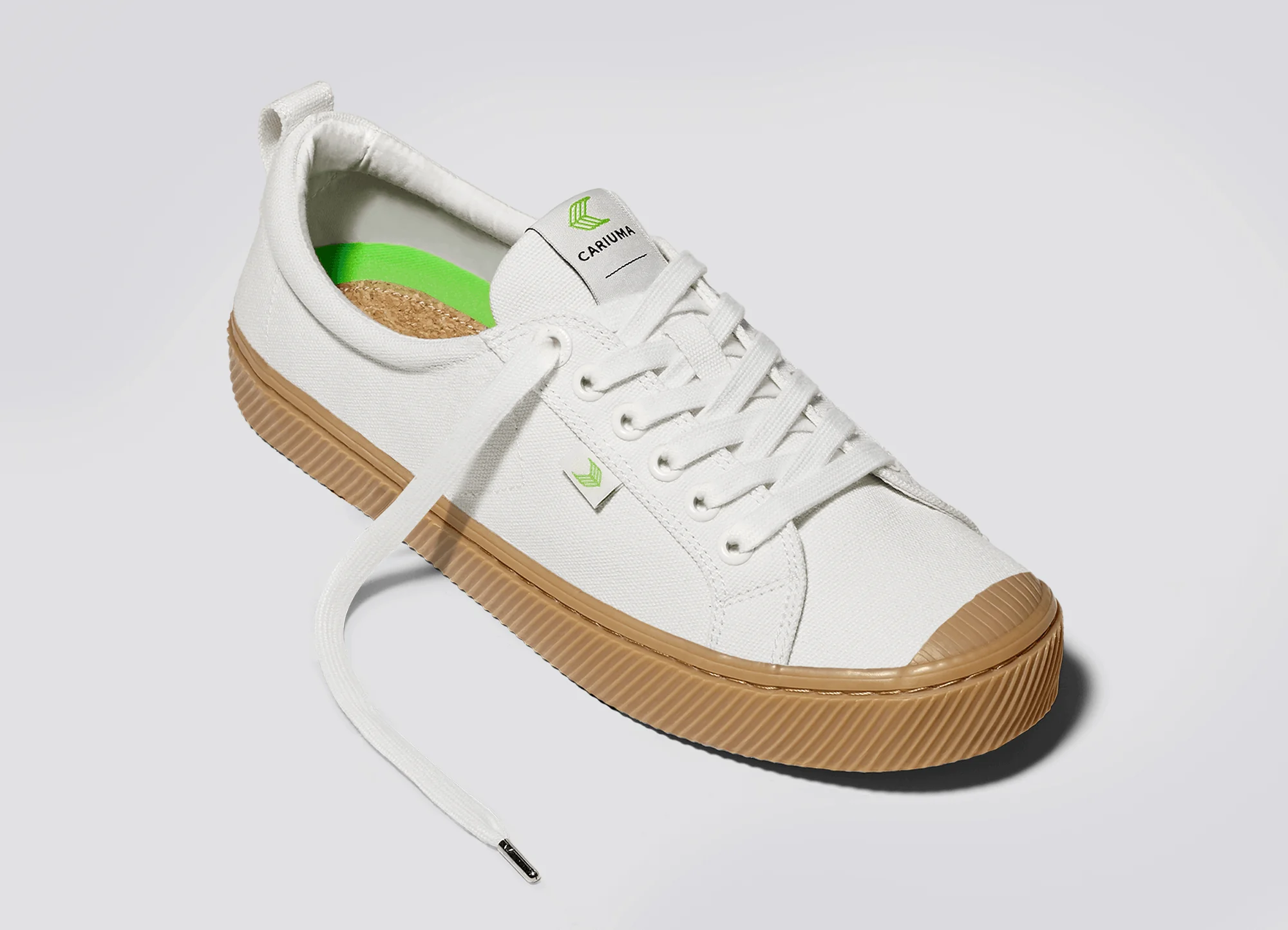 OCA Low Gum Off-White Canvas Sneaker - Image 4