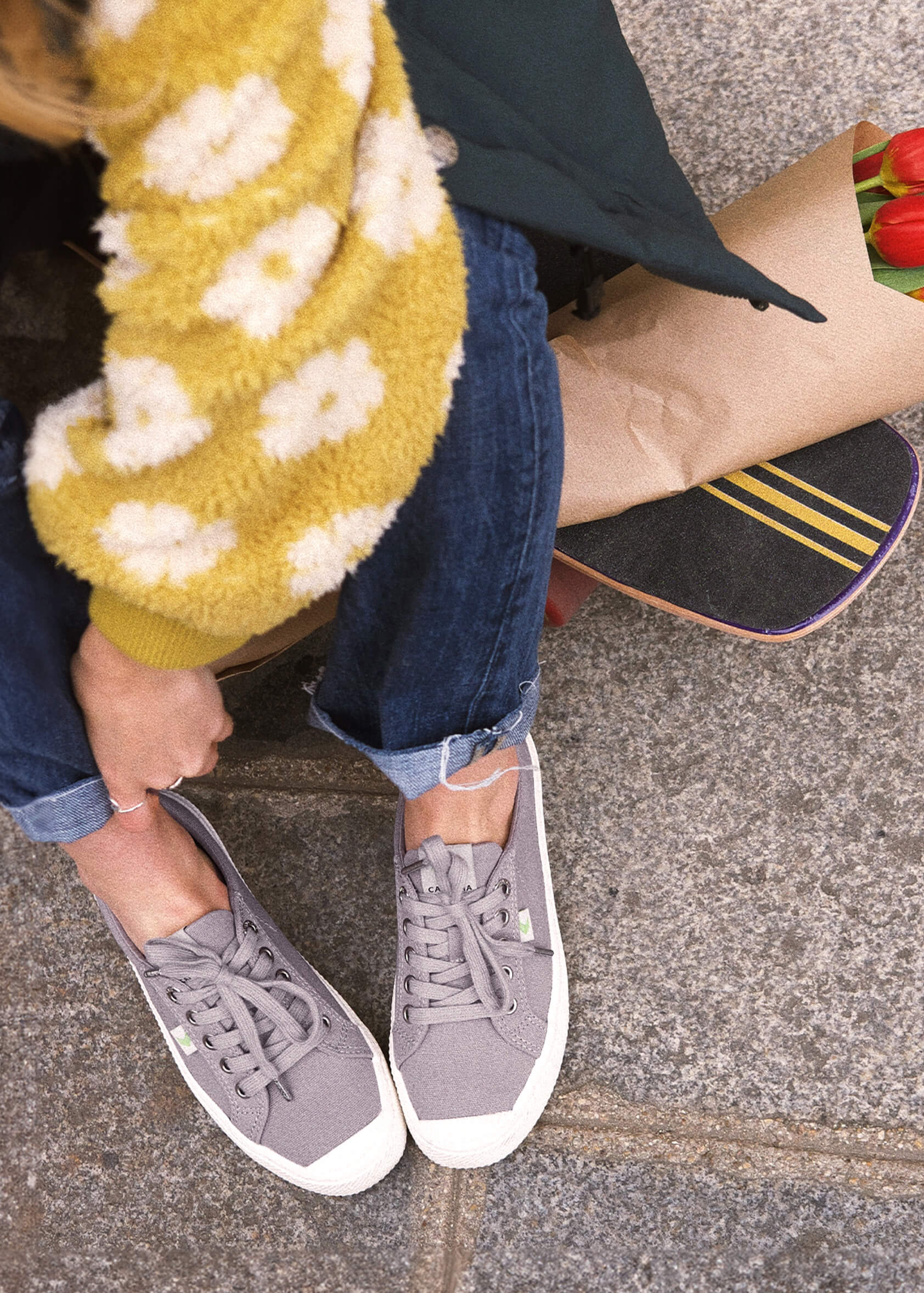 OCA Low Mystic Grey Canvas Sneaker - Image 15