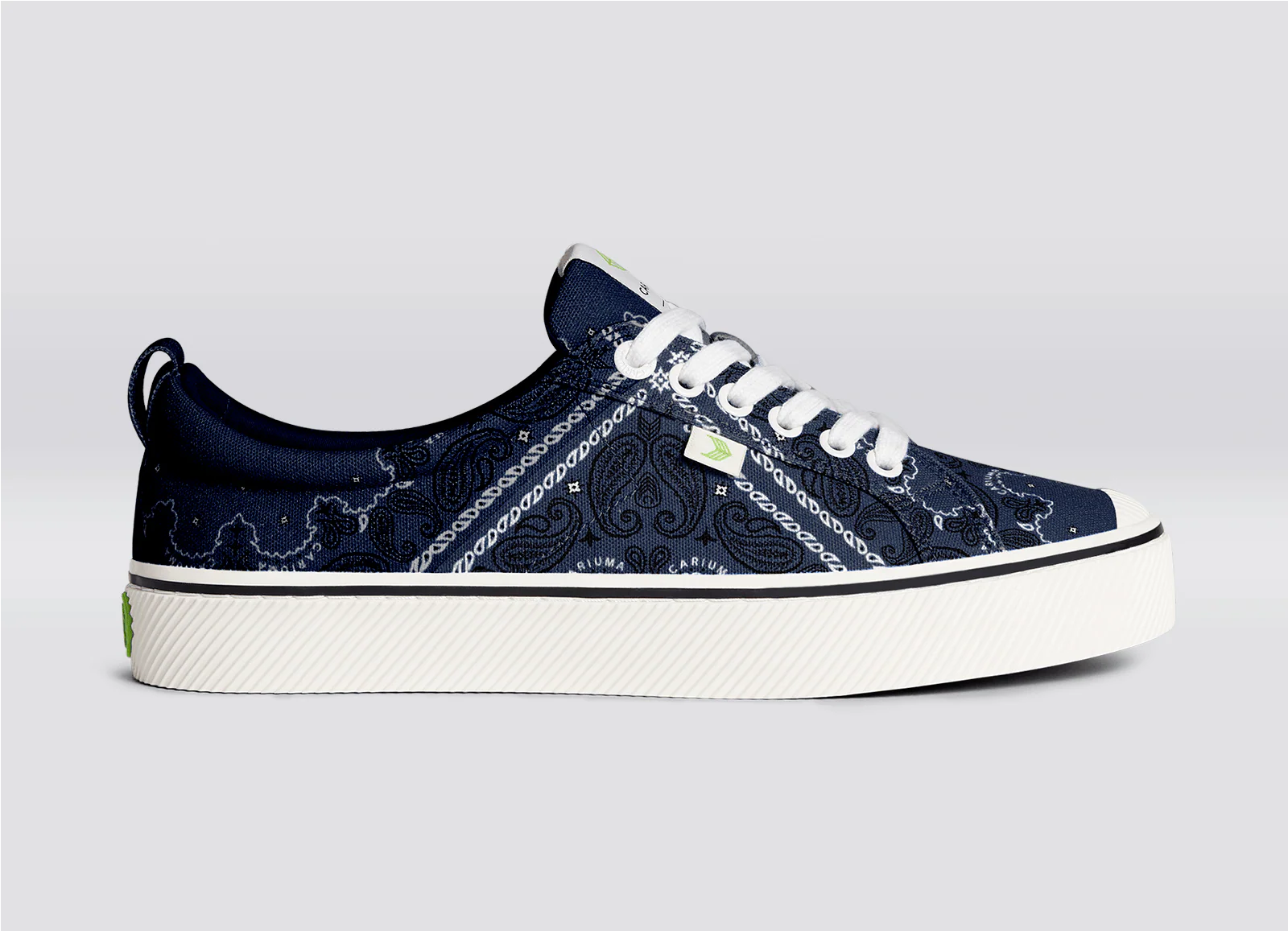 OCA Low Navy Bandana Canvas Sneaker - Image 3