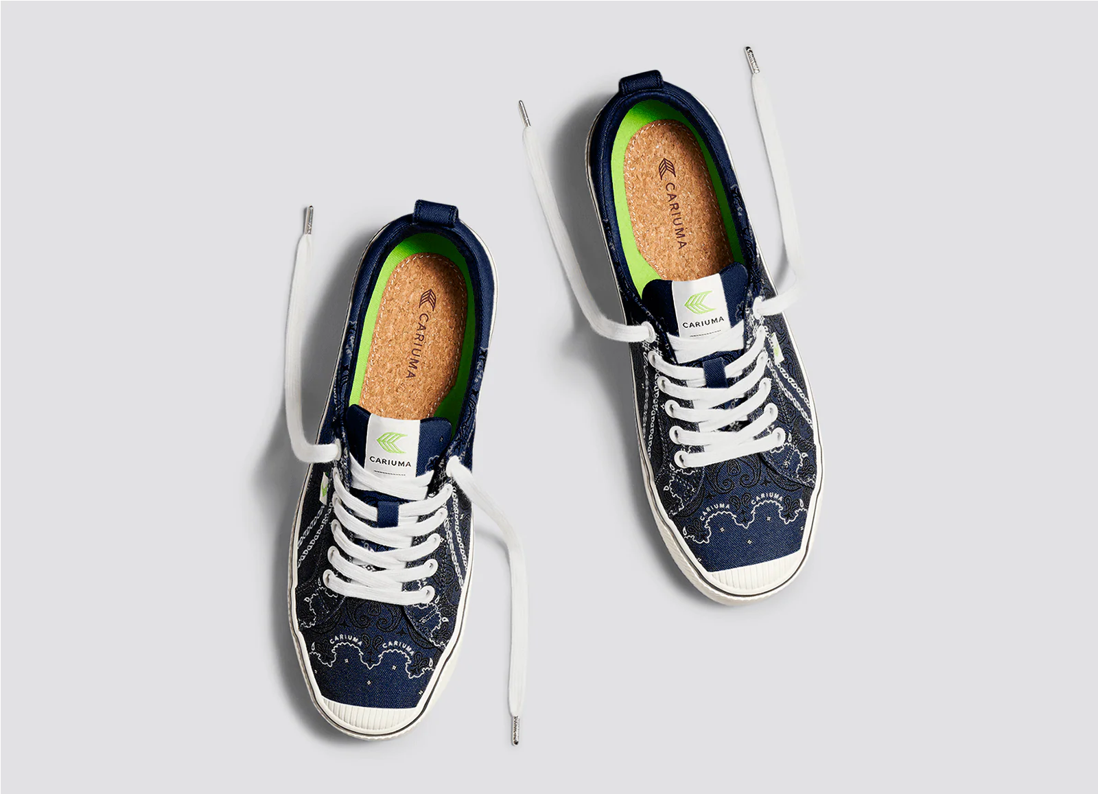 OCA Low Navy Bandana Canvas Sneaker - Image 6