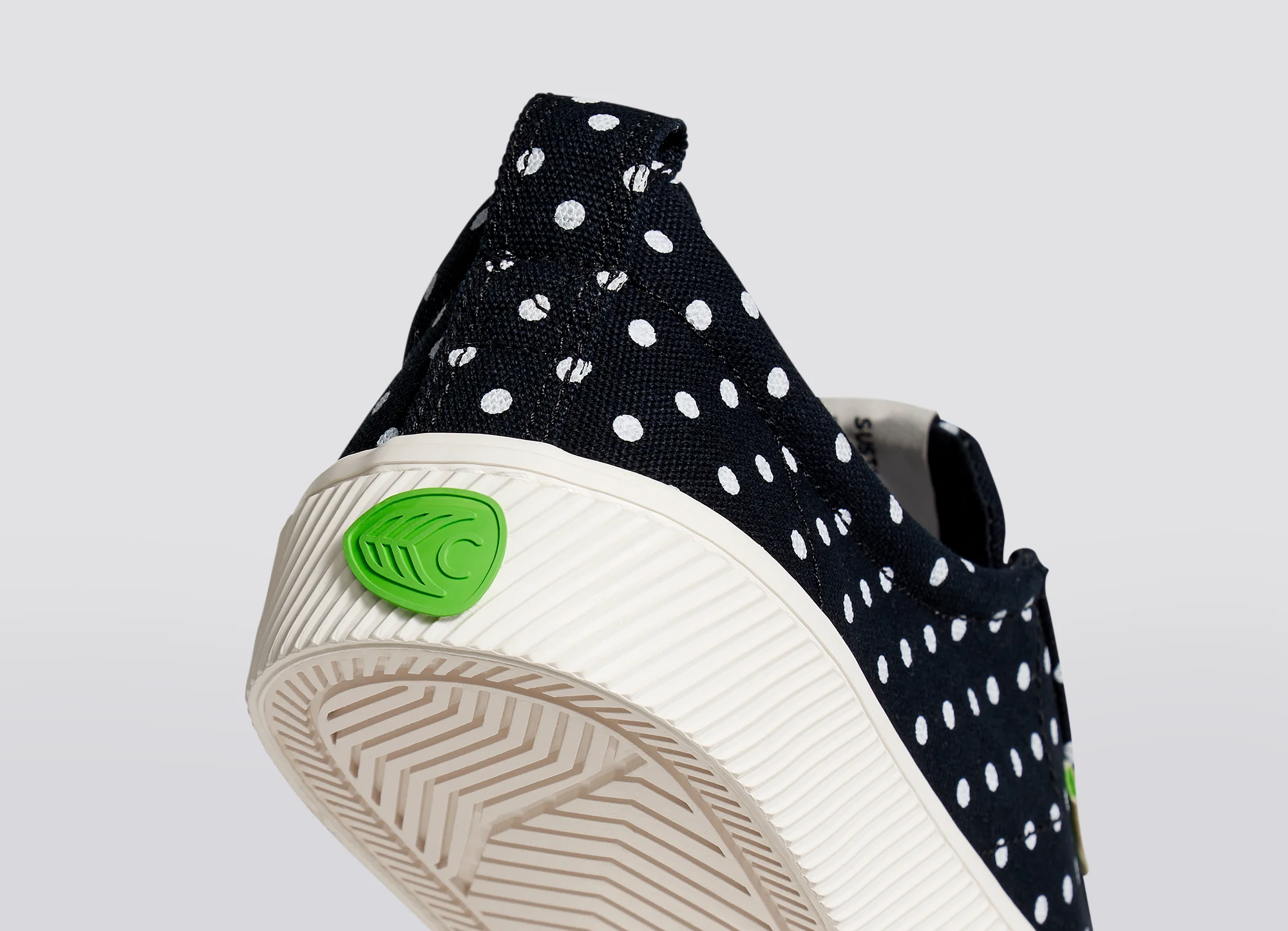 OCA Low Black Canvas White Polka Dots Sneaker - Image 7