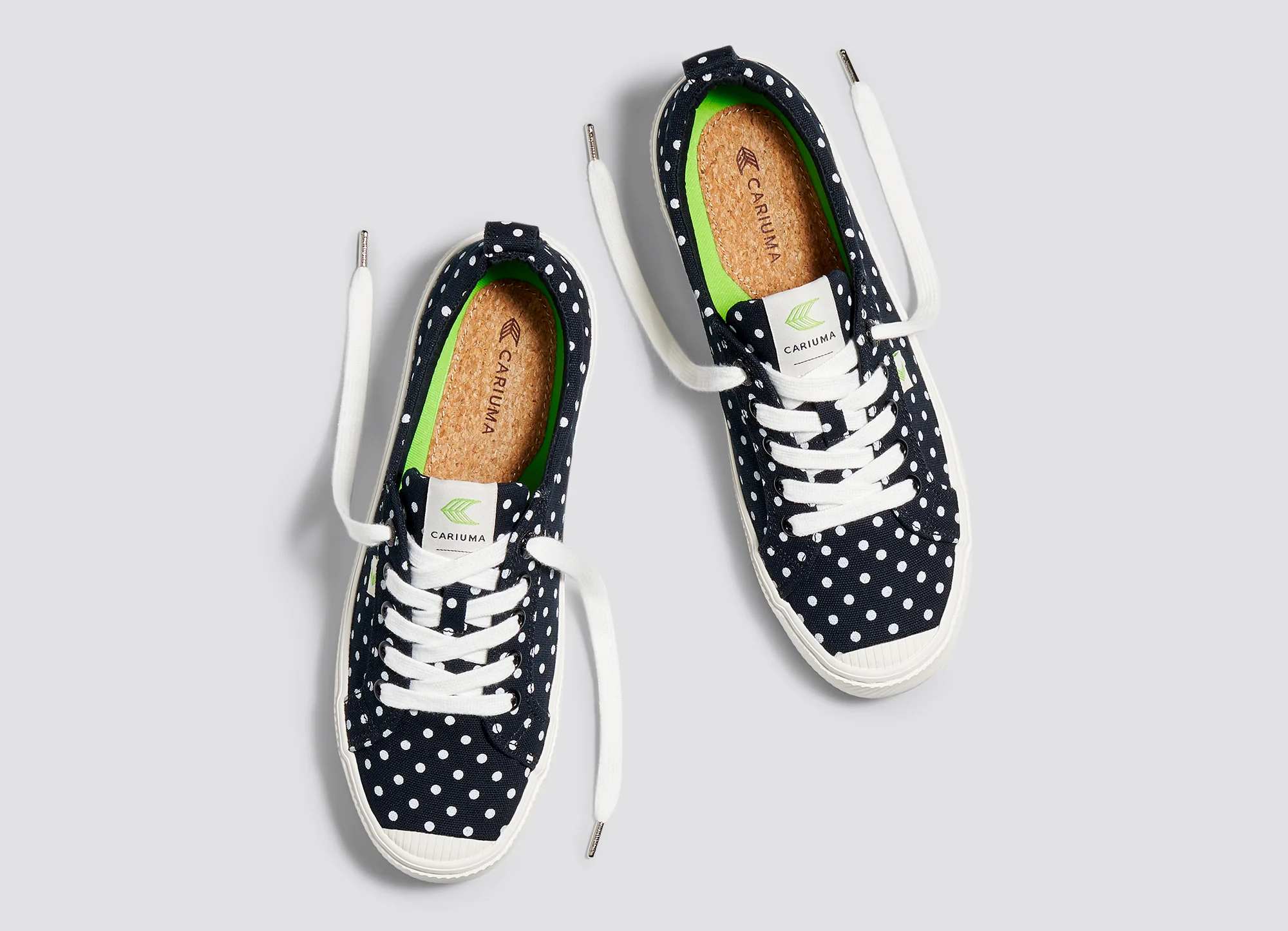OCA Low Black Canvas White Polka Dots Sneaker - Image 8