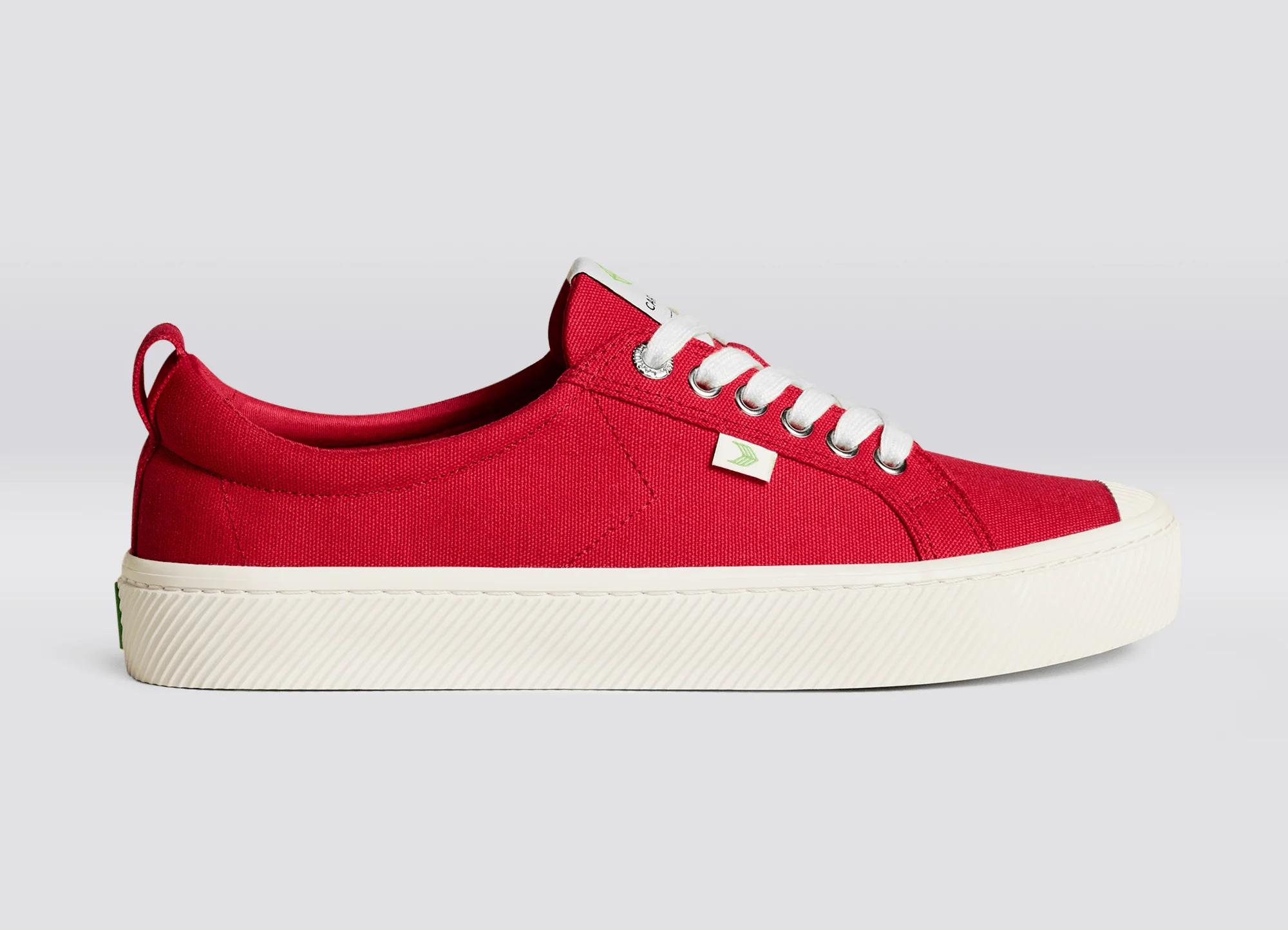 OCA Low Red Canvas Sneaker - Image 3