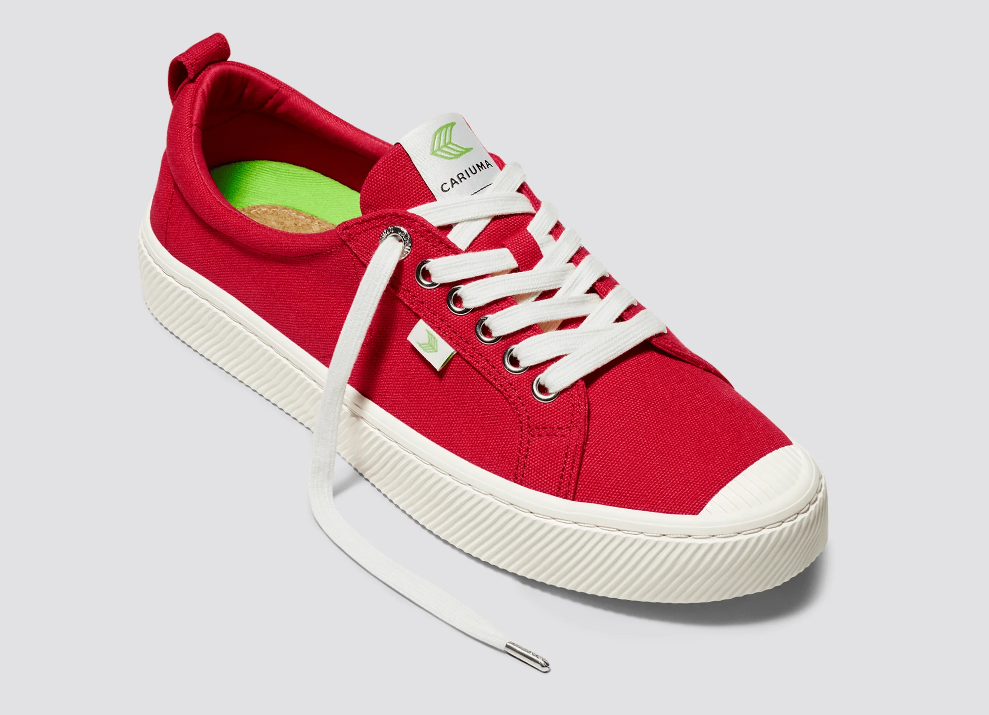 OCA Low Red Canvas Sneaker - Image 4