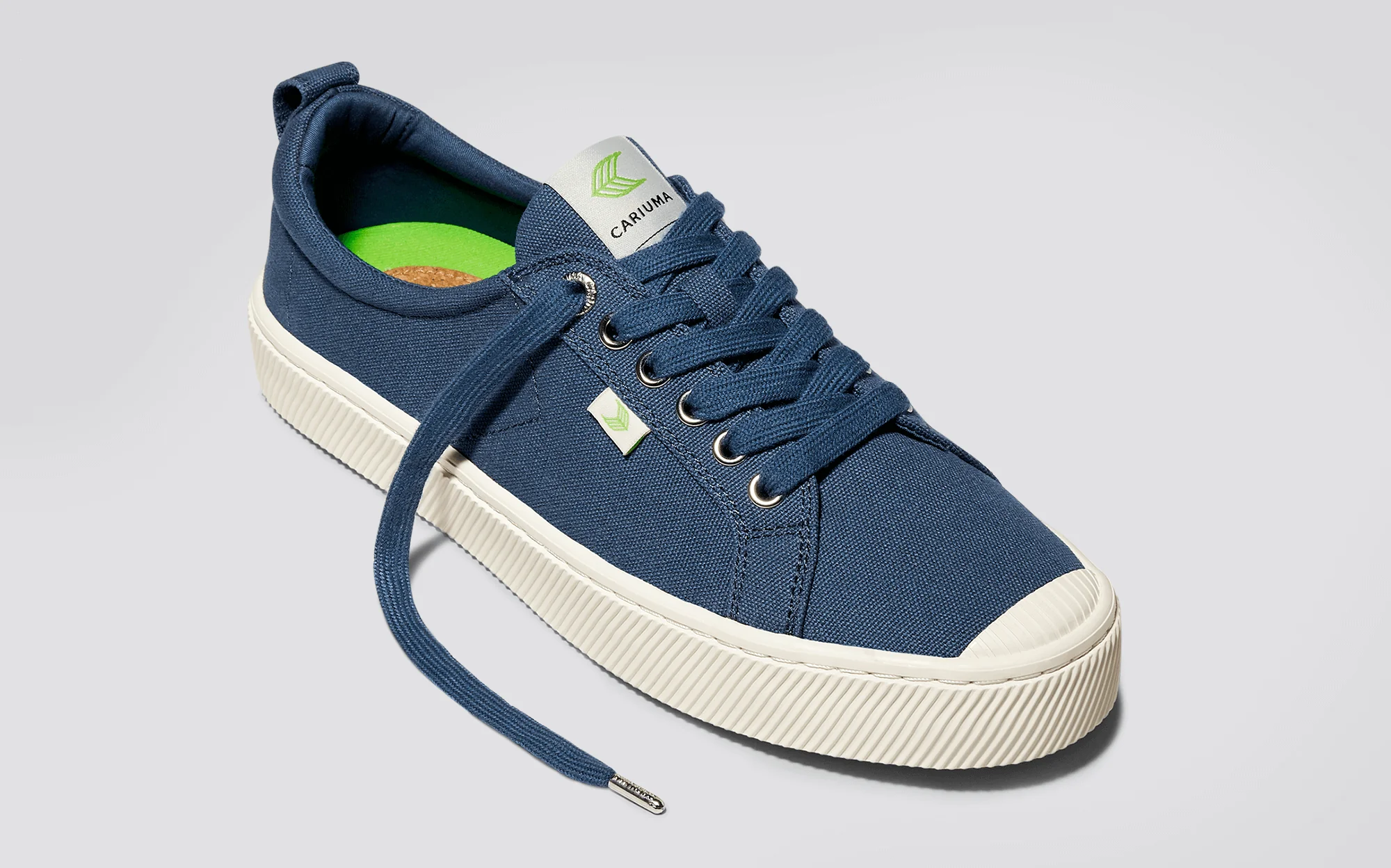 OCA Low Shadow Blue Canvas Sneaker - Image 11