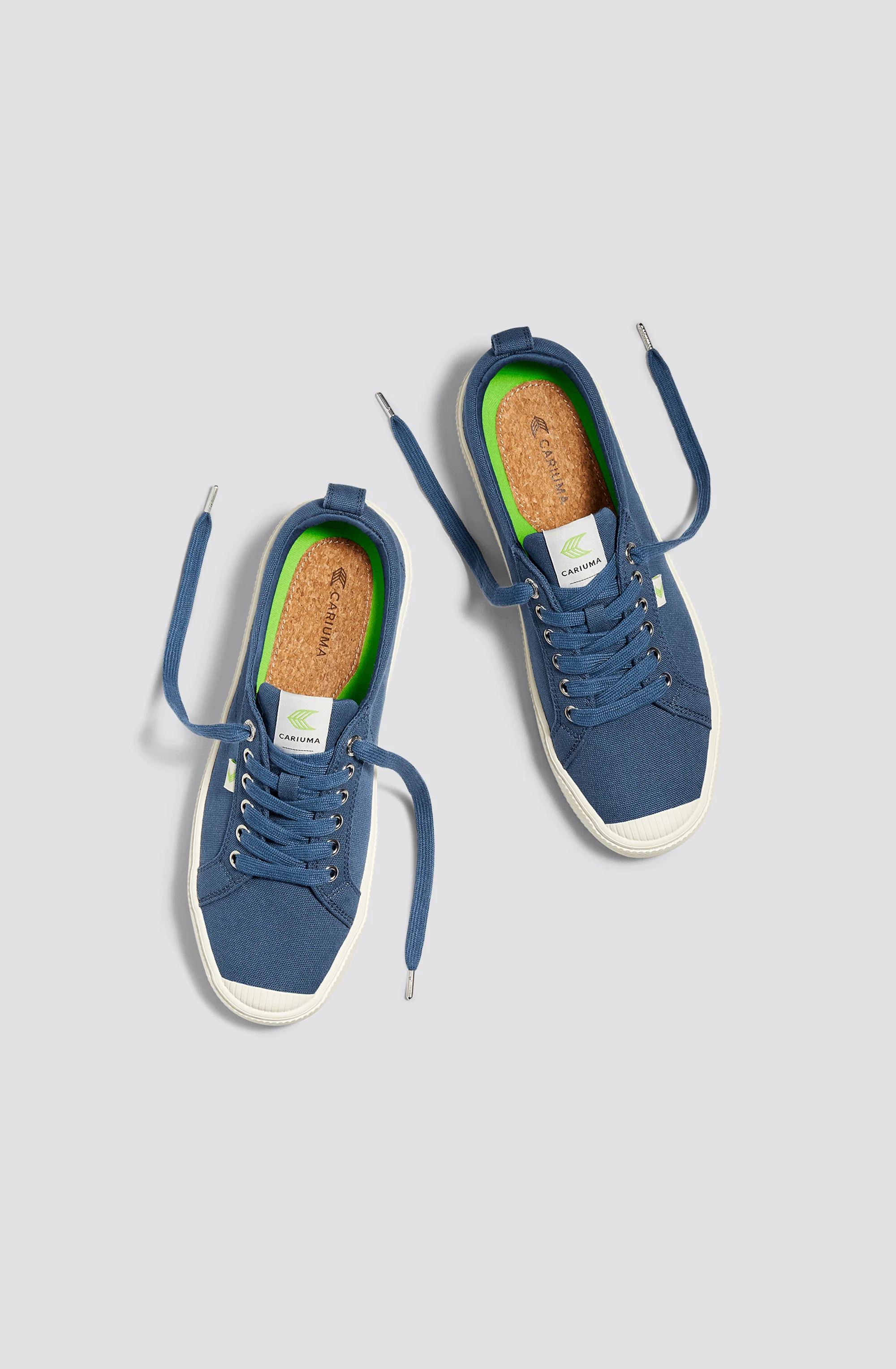 OCA Low Shadow Blue Canvas Sneaker - Image 12