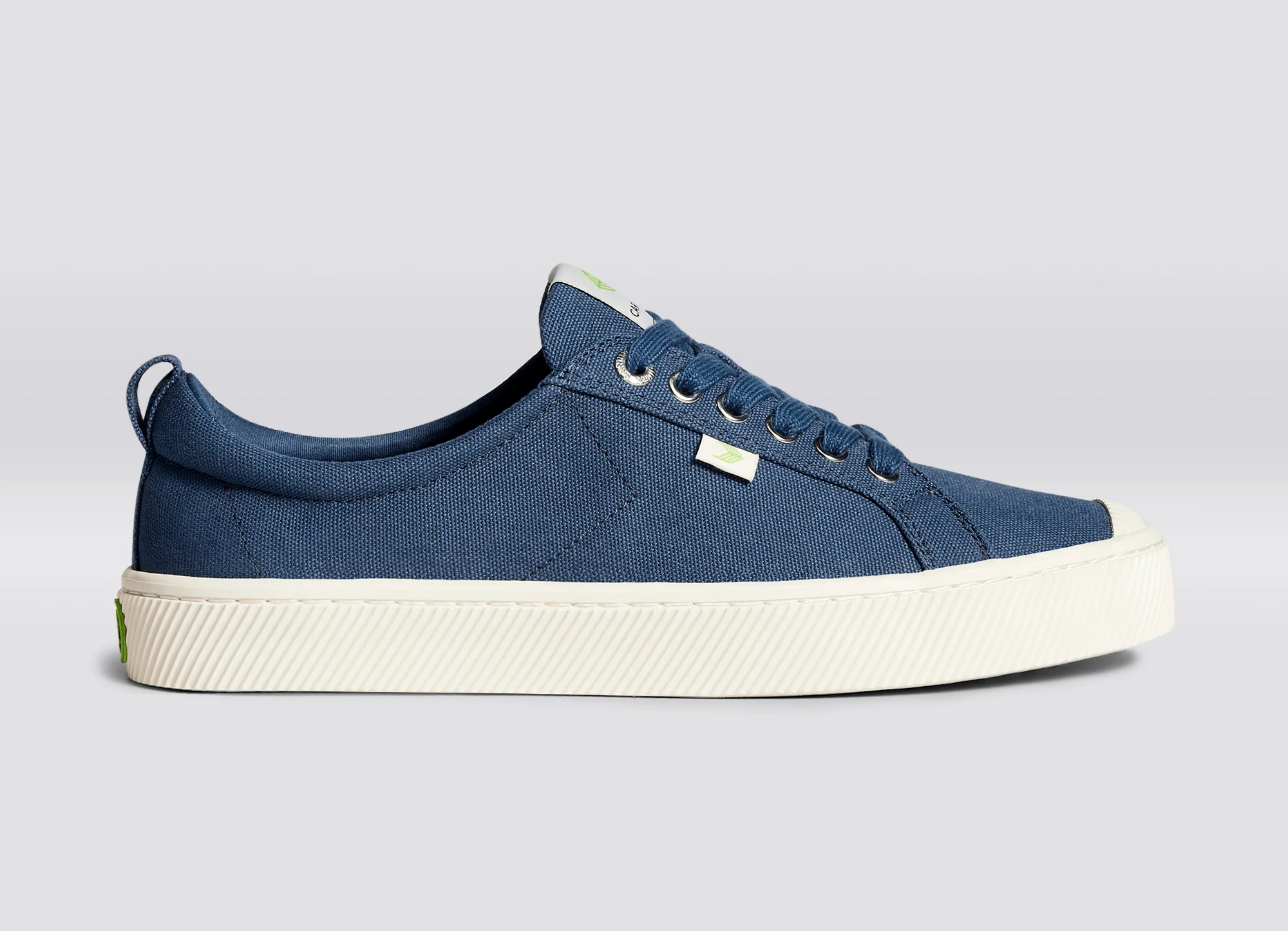 OCA Low Shadow Blue Canvas Sneaker - Image 3