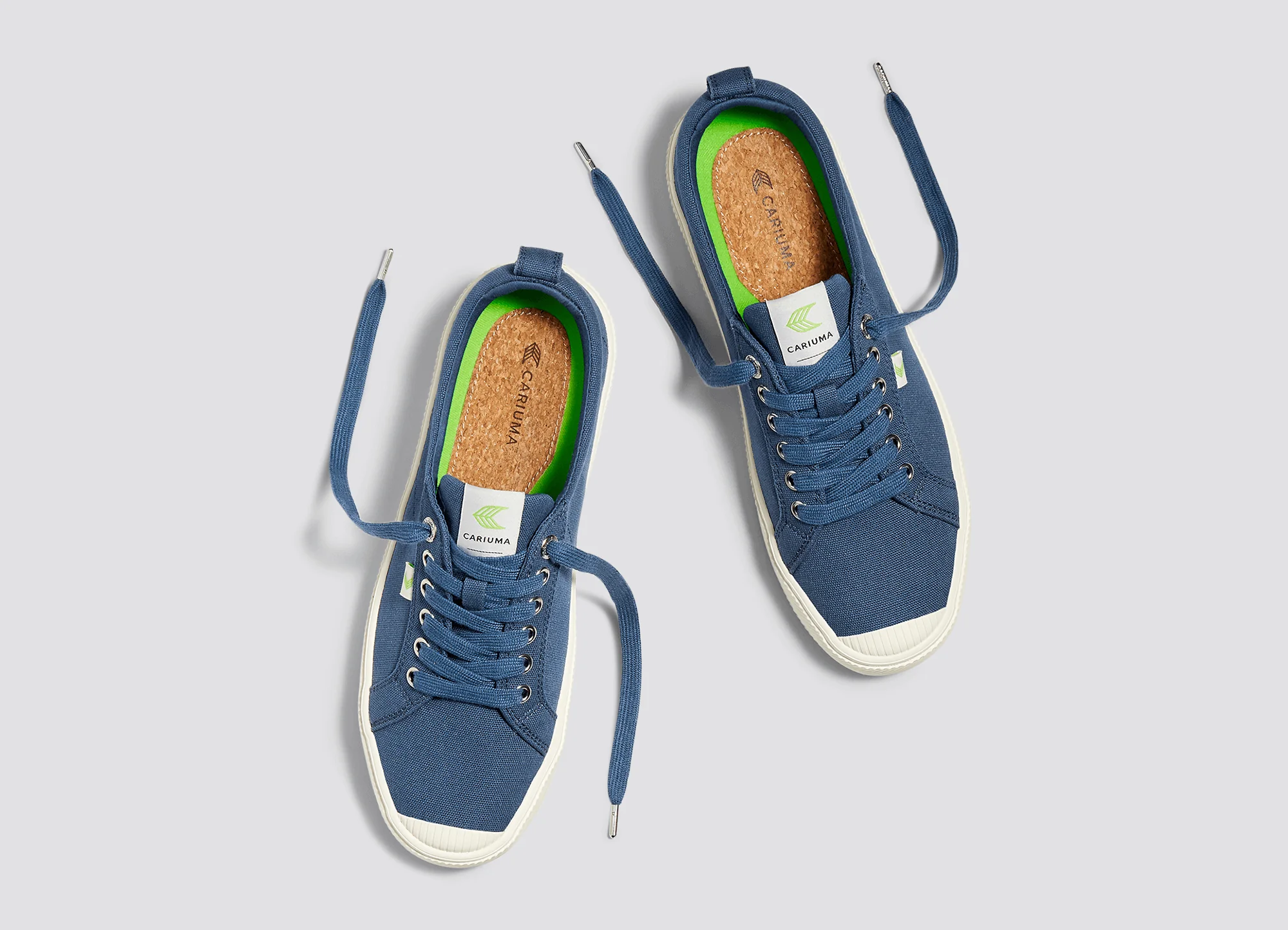 OCA Low Shadow Blue Canvas Sneaker - Image 8