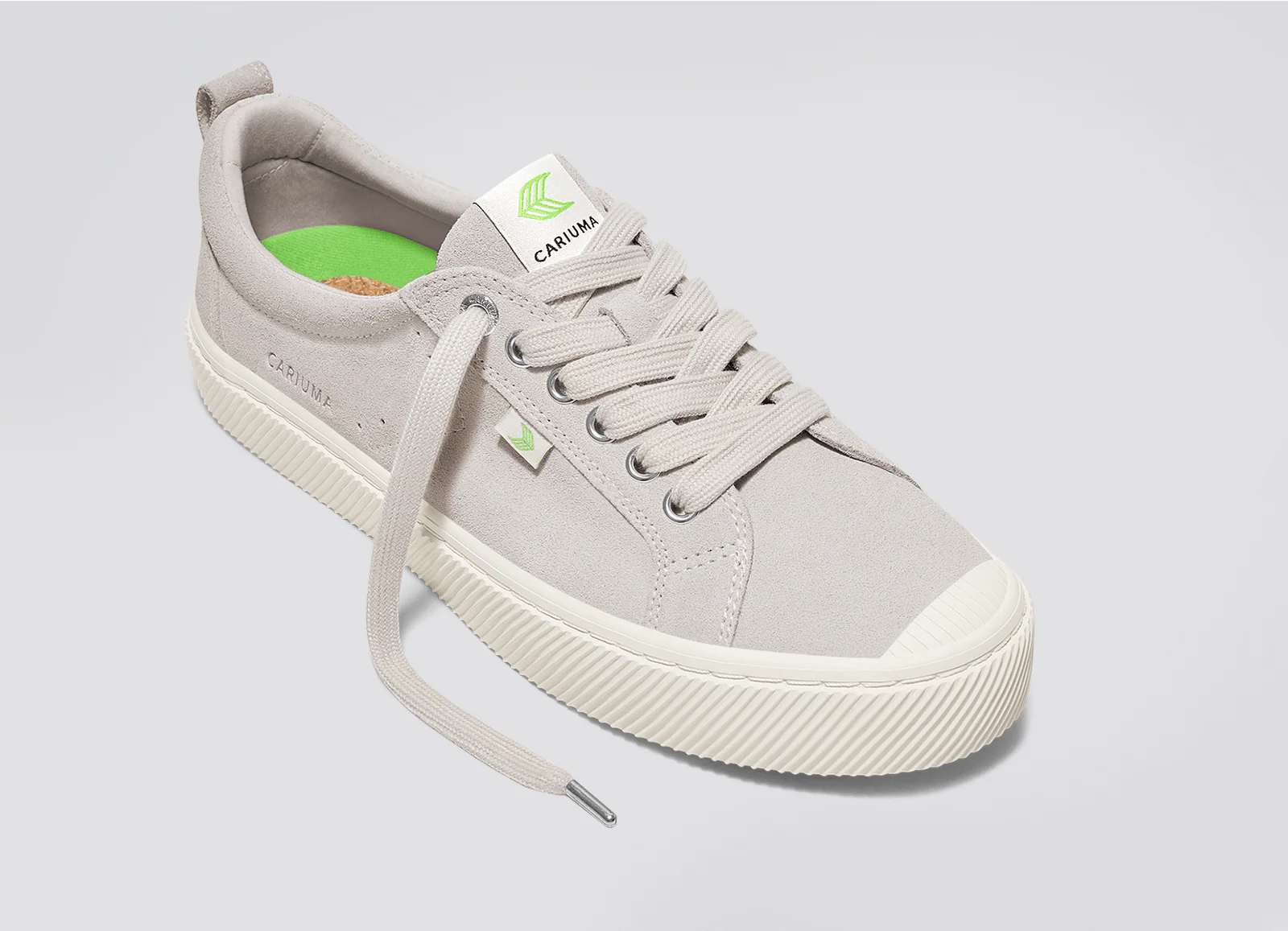 OCA Low Vintage White Suede Sneaker - Image 4