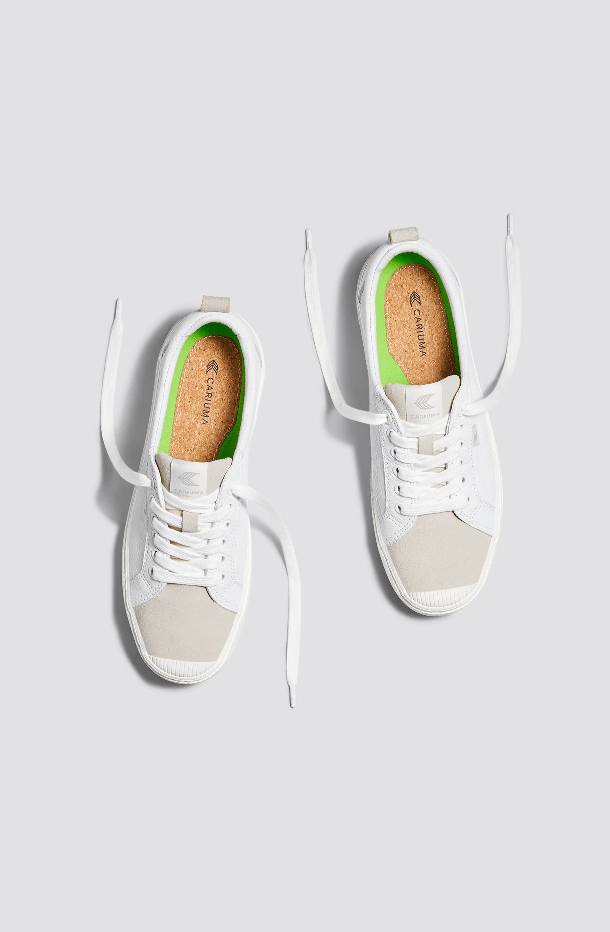 OCA Low White Premium Leather Vintage White Suede Sneaker - Image 12