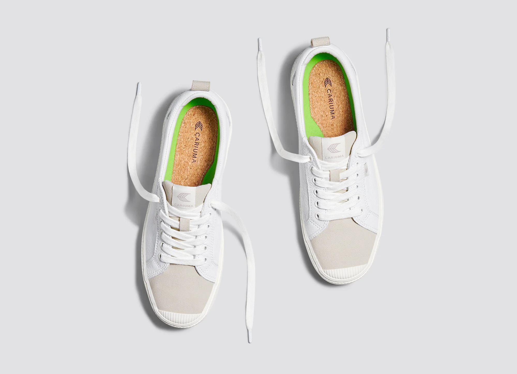 OCA Low White Premium Leather Vintage White Suede Sneaker - Image 8