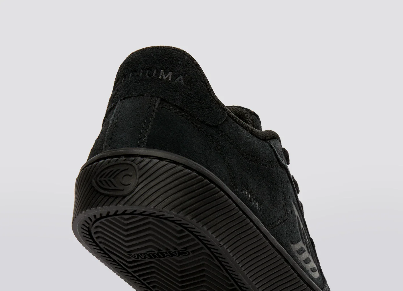 SALVAS All Black Suede Sneaker - Image 6