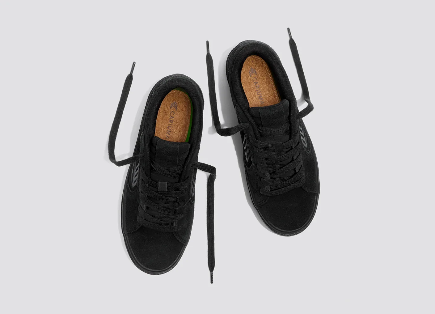 SALVAS All Black Suede Sneaker - Image 7