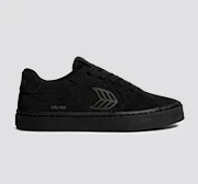 SALVAS All Black Suede Sneaker - Image 9