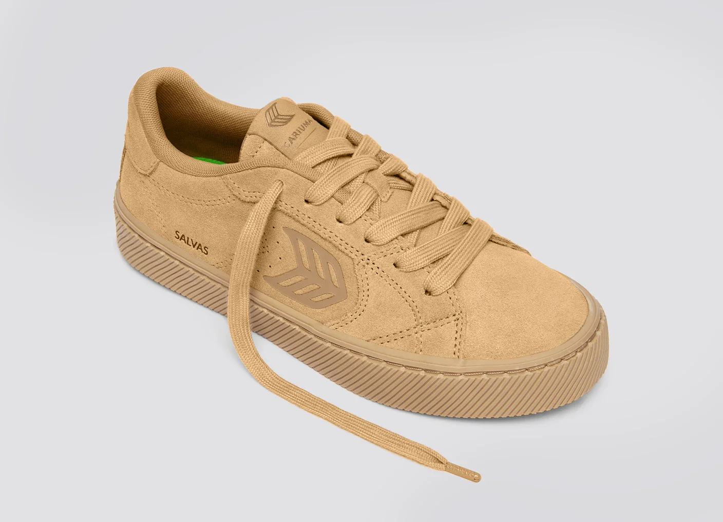 SALVAS All Latte Suede Sneaker - Image 4