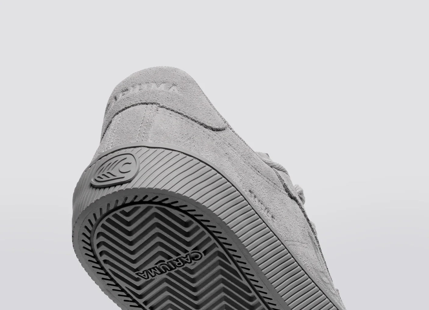 SALVAS All Light Grey Suede Sneaker - Image 6