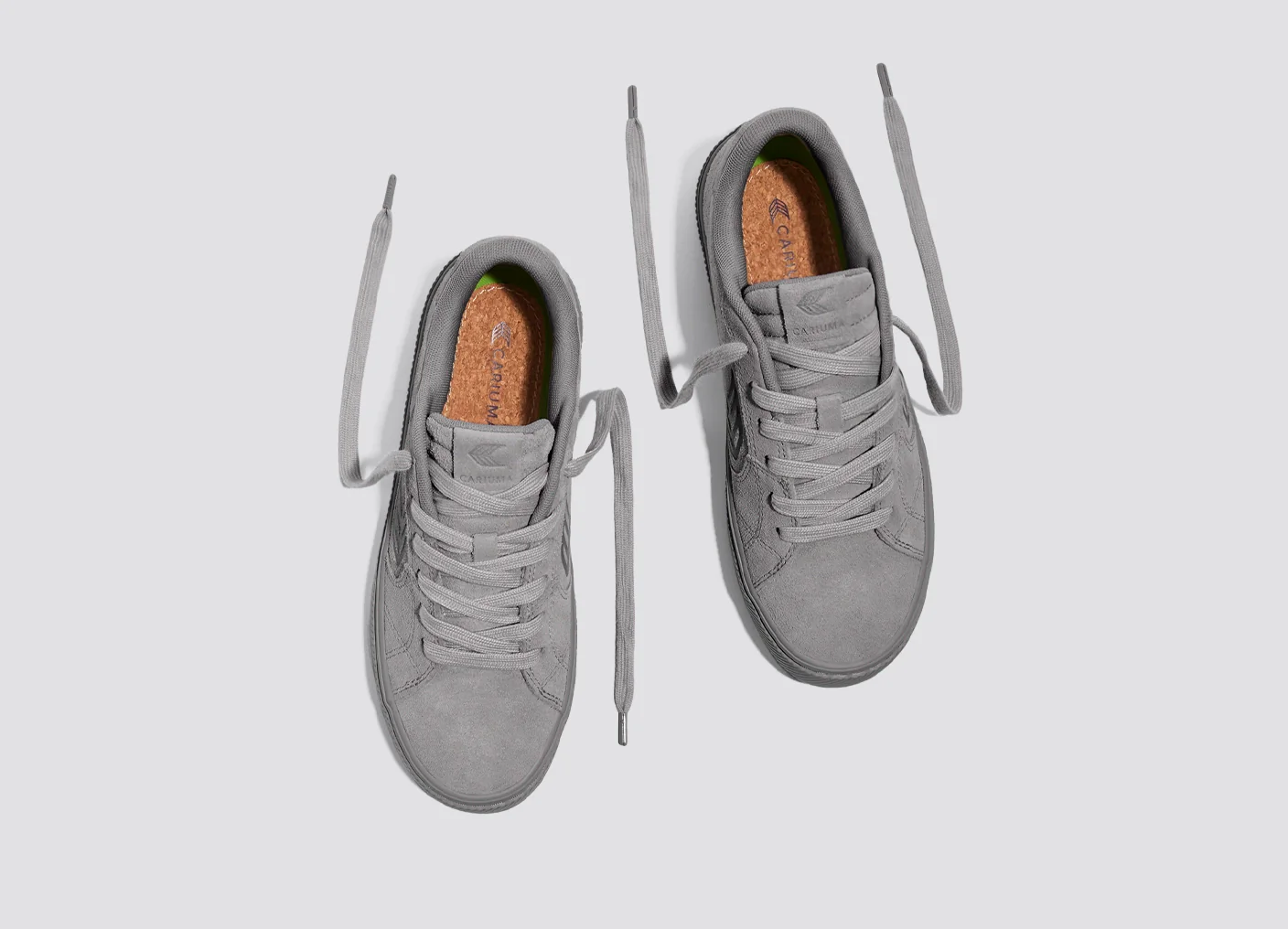 SALVAS All Light Grey Suede Sneaker - Image 7
