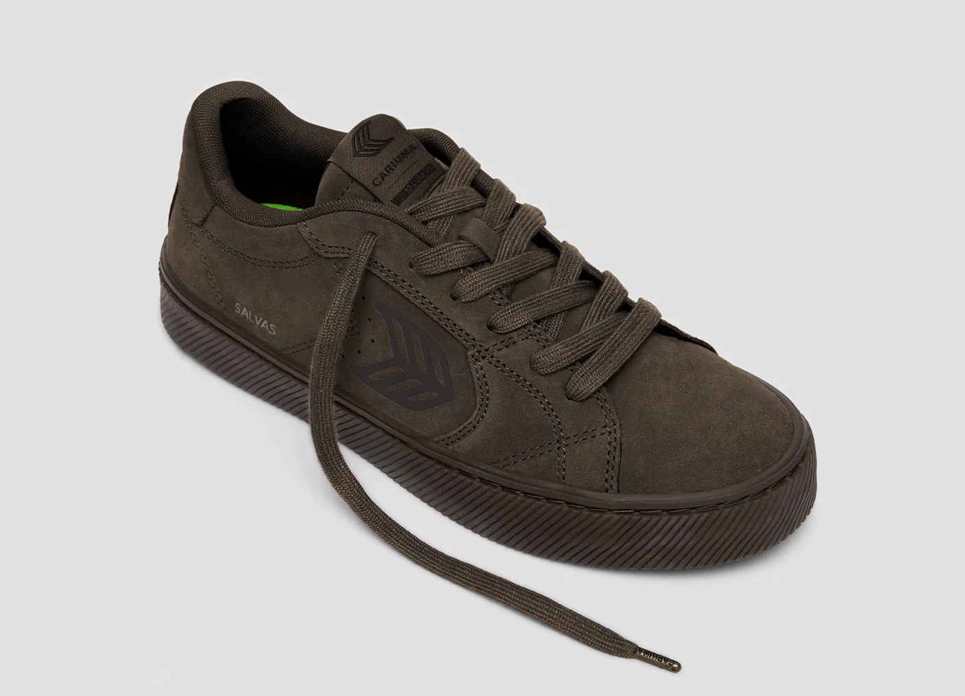 SALVAS All Teak Suede Sneaker - Image 4
