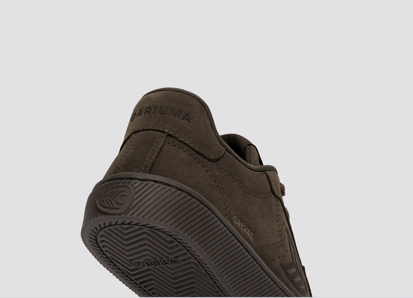 SALVAS All Teak Suede Sneaker - Image 6