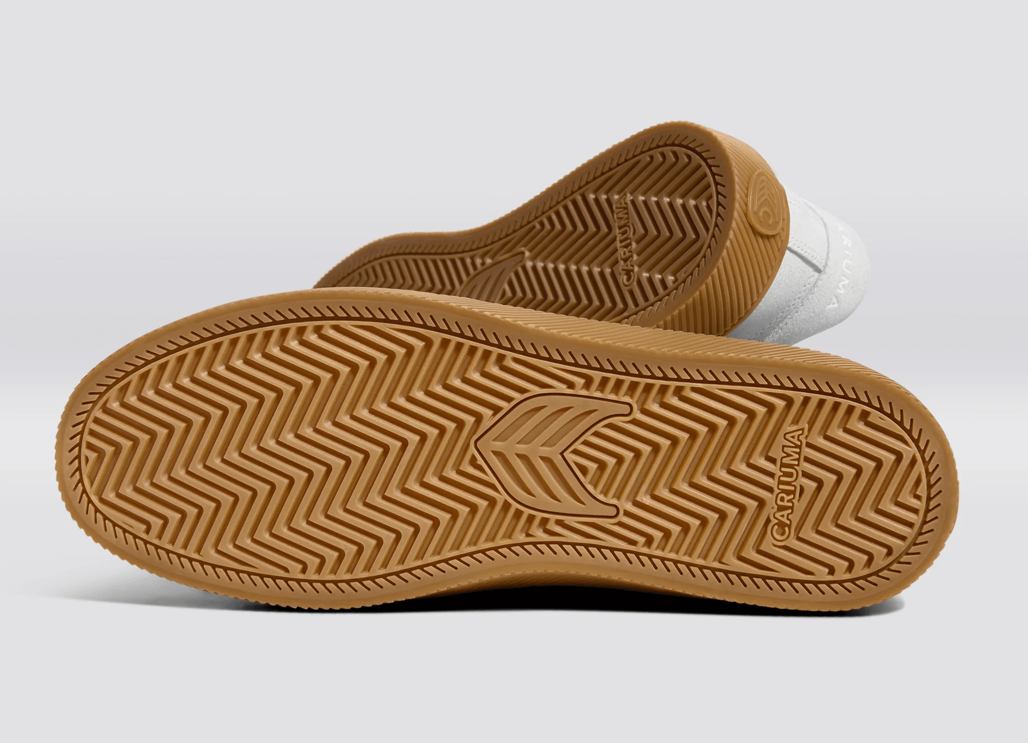 SALVAS Gum Smoke White Suede Off-White Logo Sneaker - Image 5