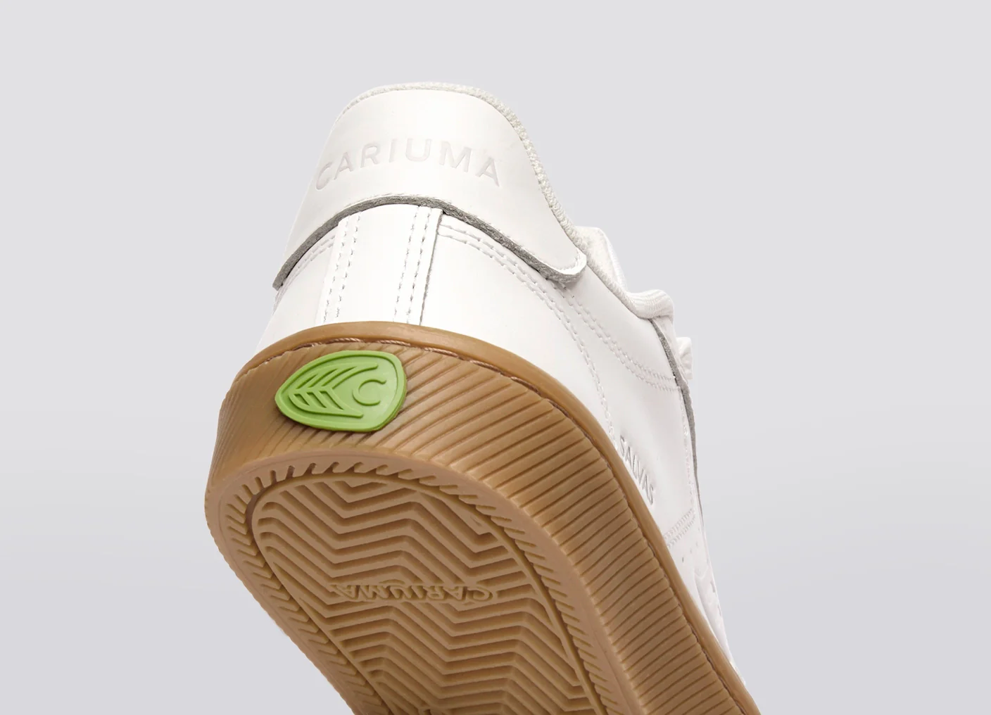 SALVAS White Premium Leather Ice Logo Sneaker - Image 6
