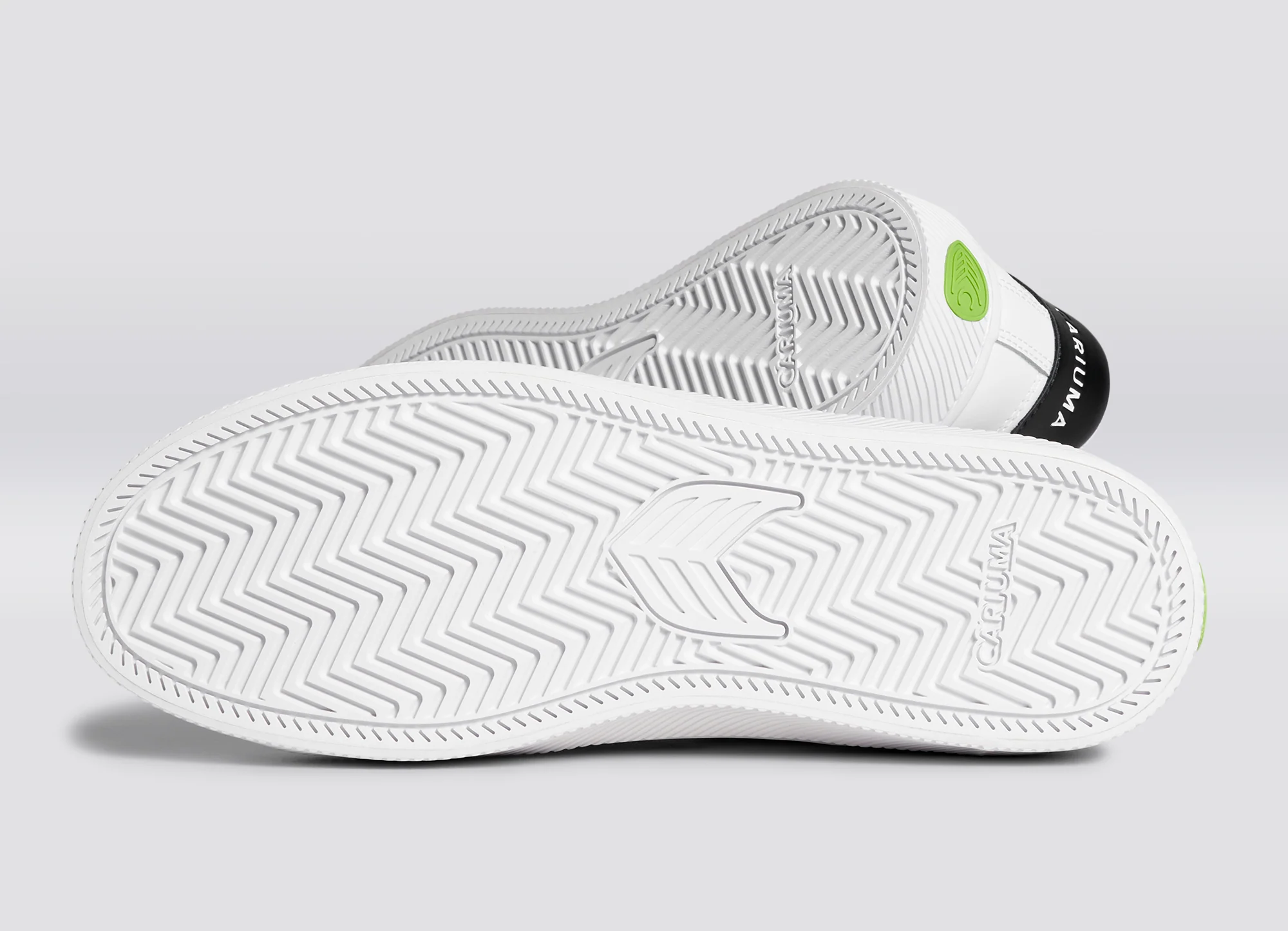 SALVAS White Leather Black Logo Sneaker - Image 4